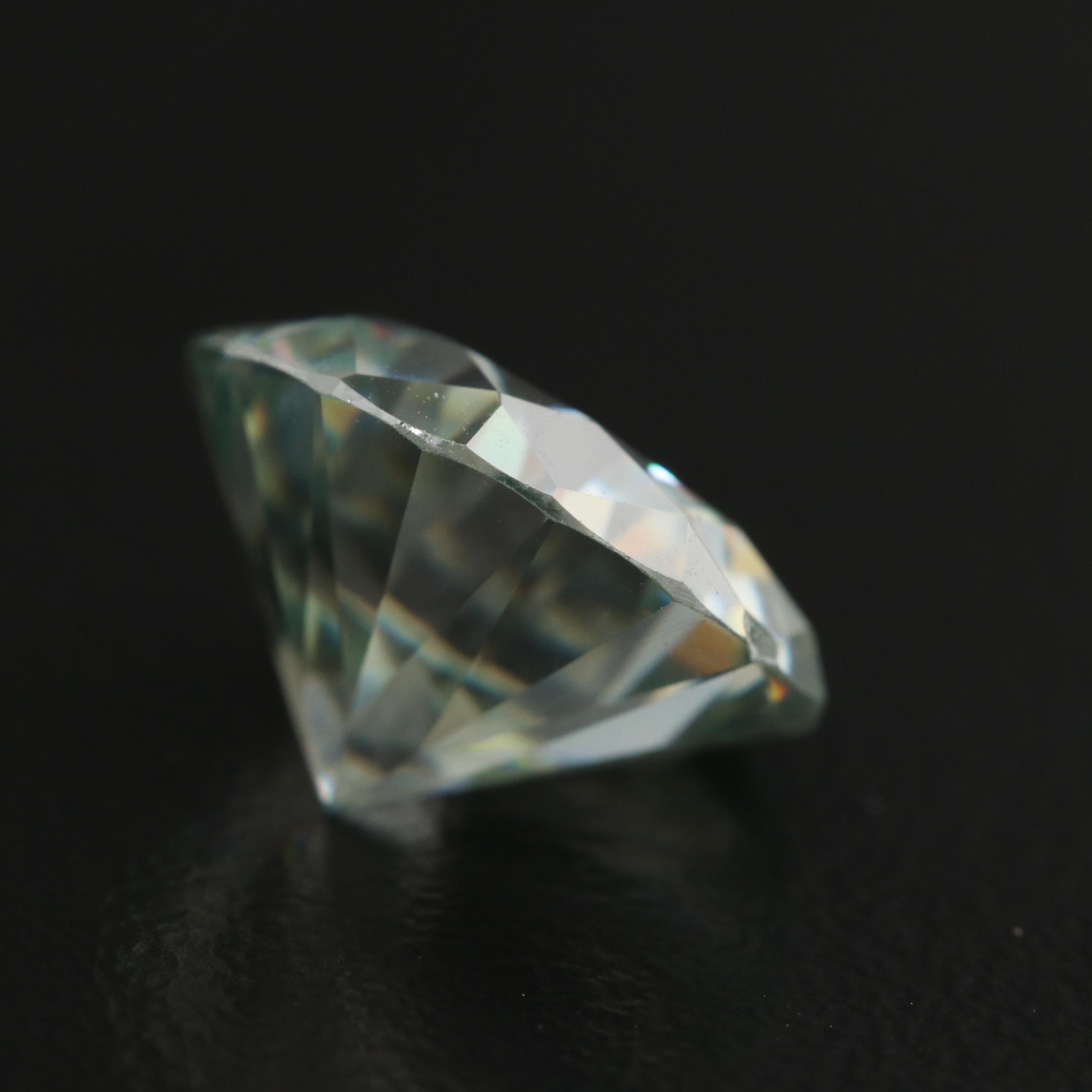 Loose Round Faceted Moissanite