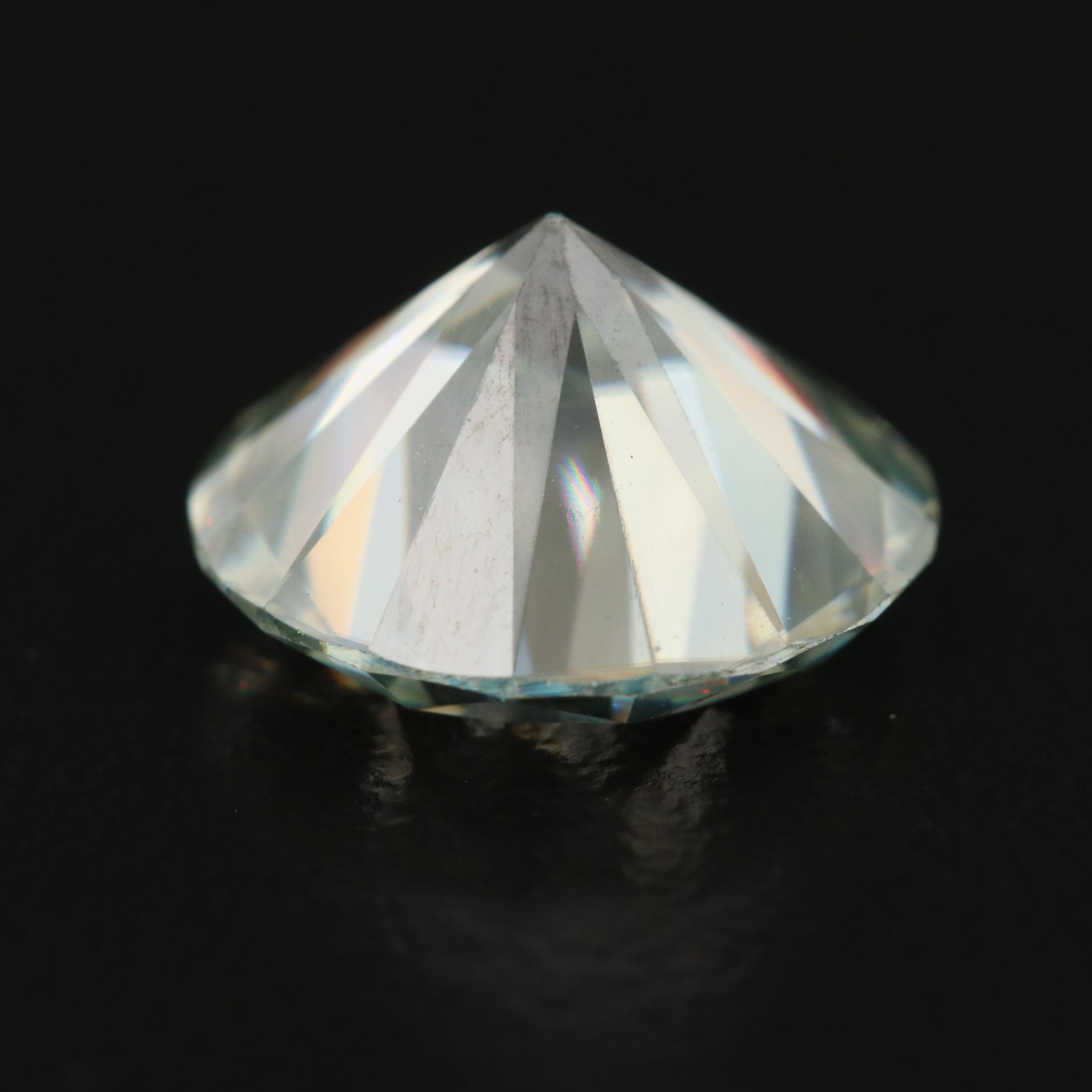 Loose Round Faceted Moissanite