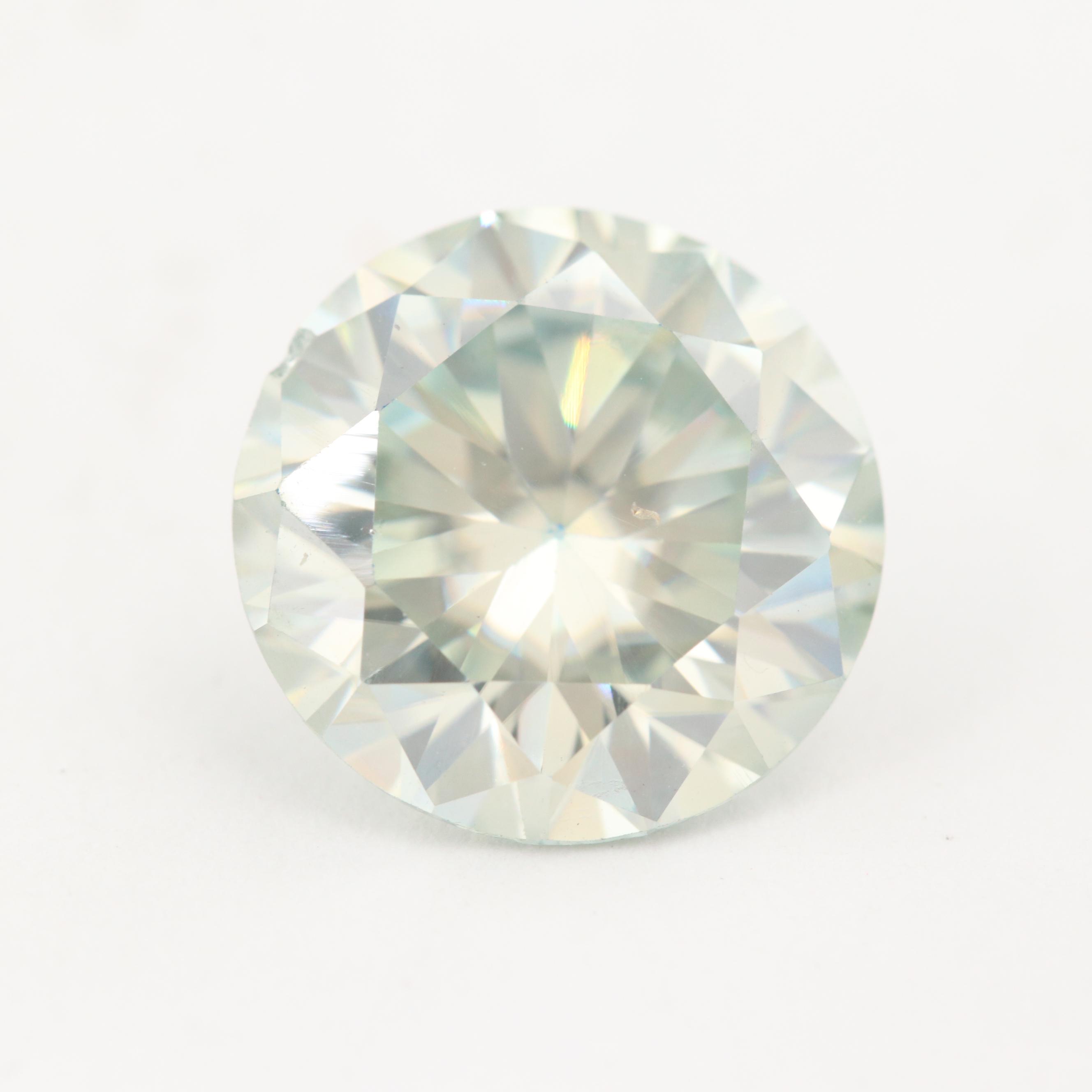 Loose Round Faceted Moissanite