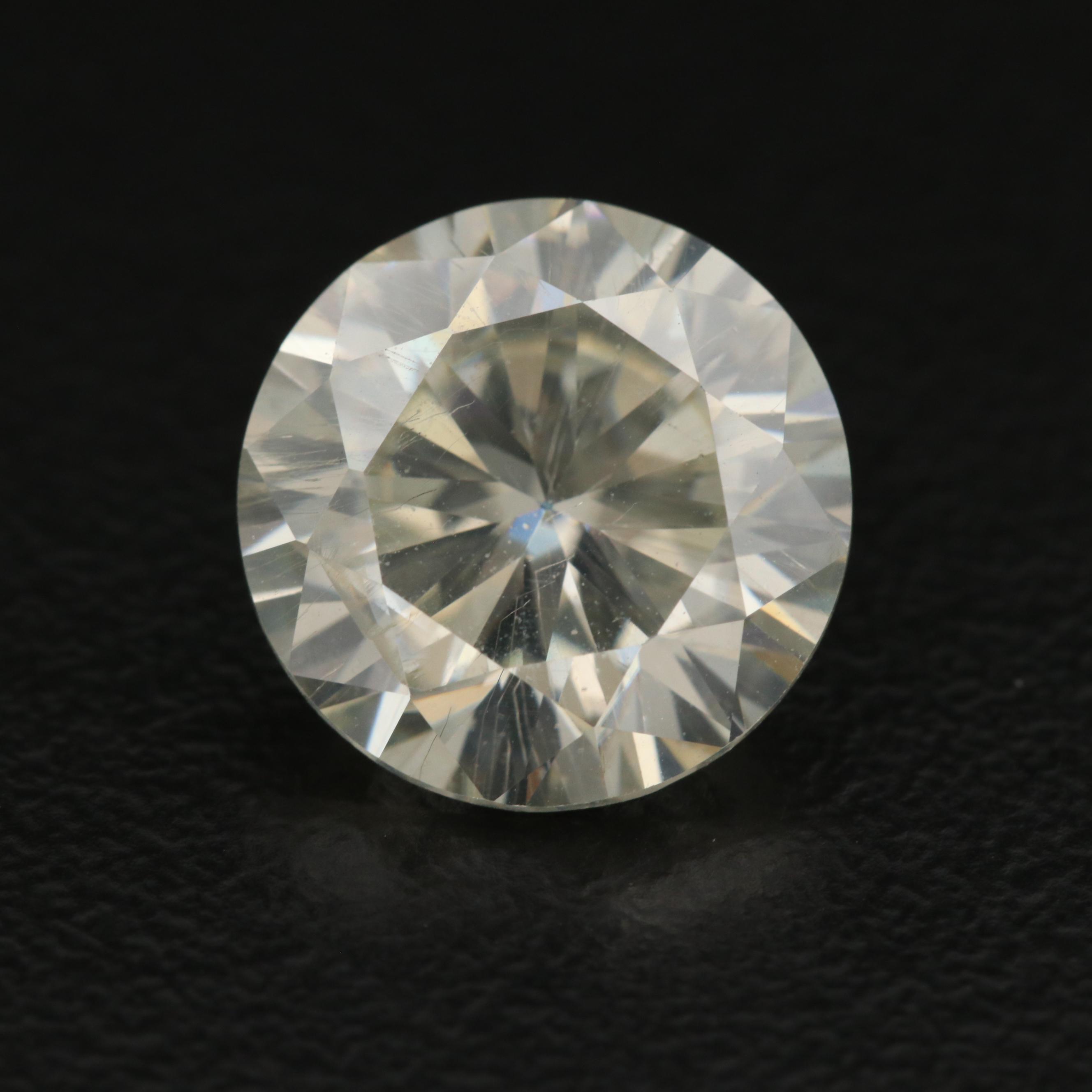 Loose Laboratory Grown Round Faceted Moissanite