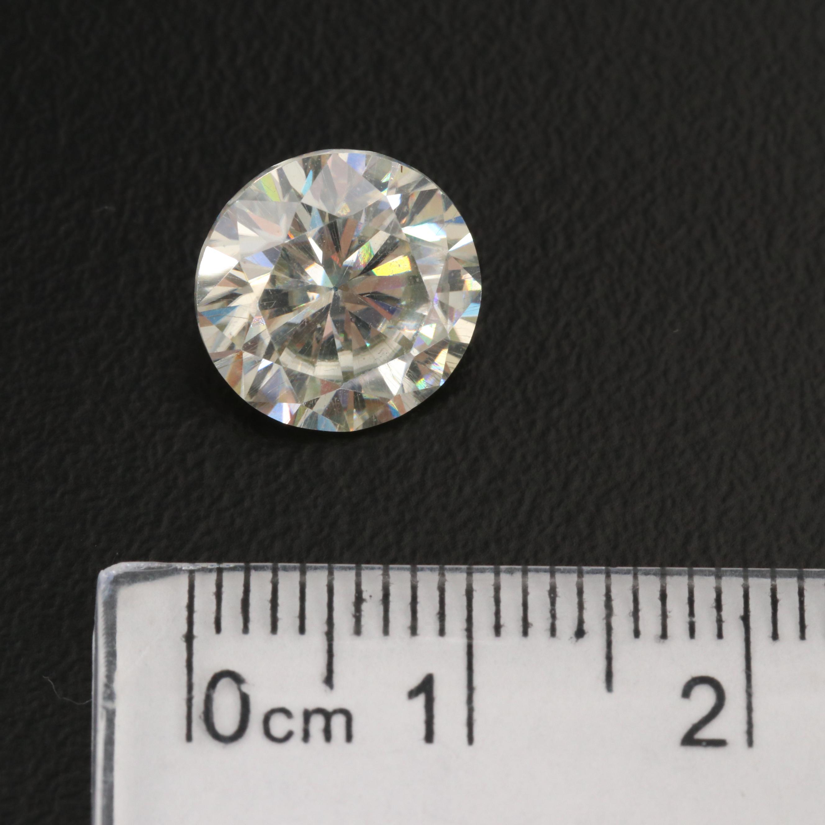 Loose Laboratory Grown Round Faceted Moissanite