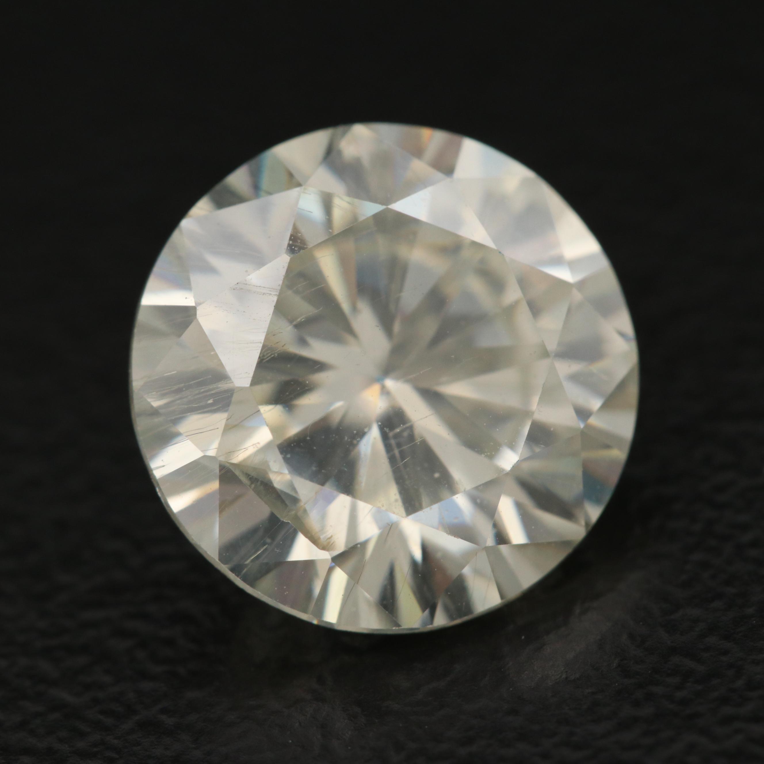 Loose Laboratory Grown Round Faceted Moissanite