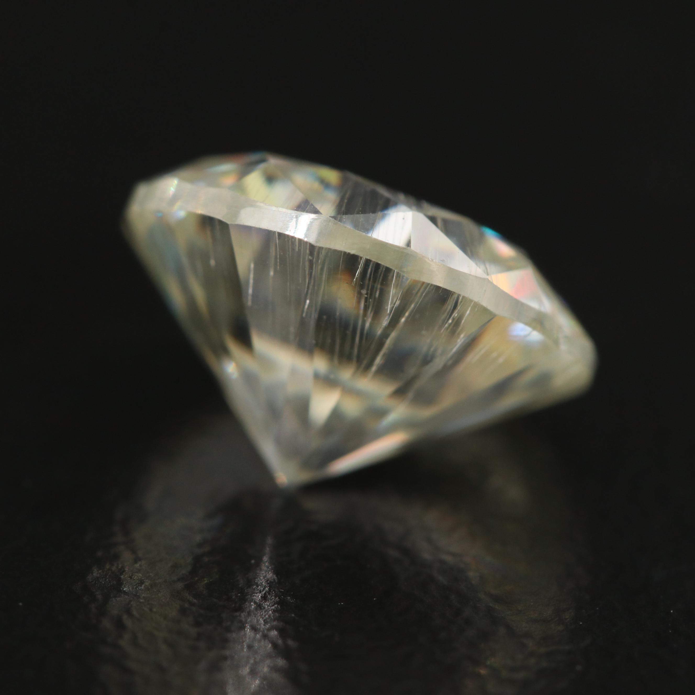 Loose Laboratory Grown Round Faceted Moissanite