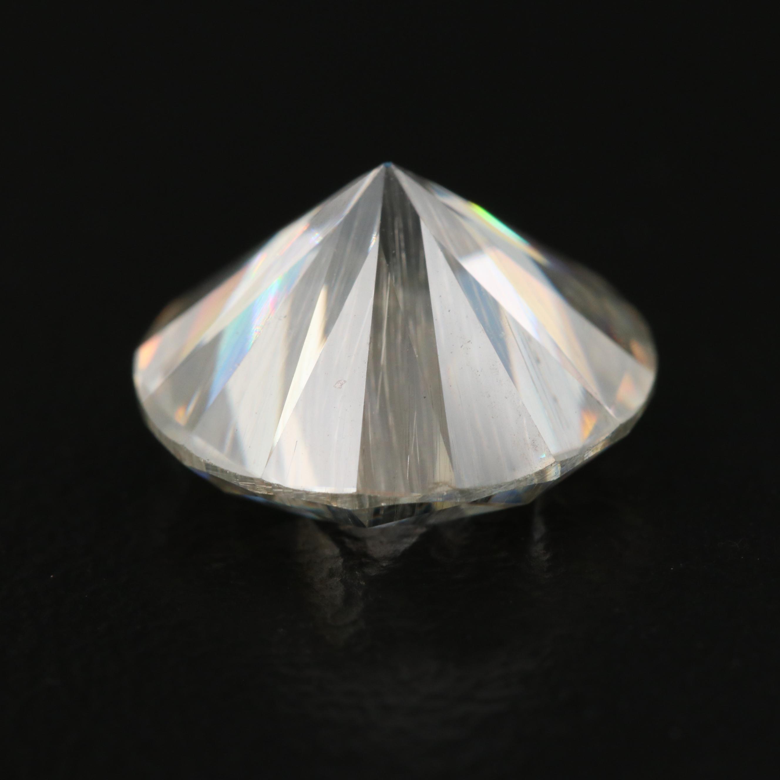 Loose Round Faceted Laboratory Grown Moissanite