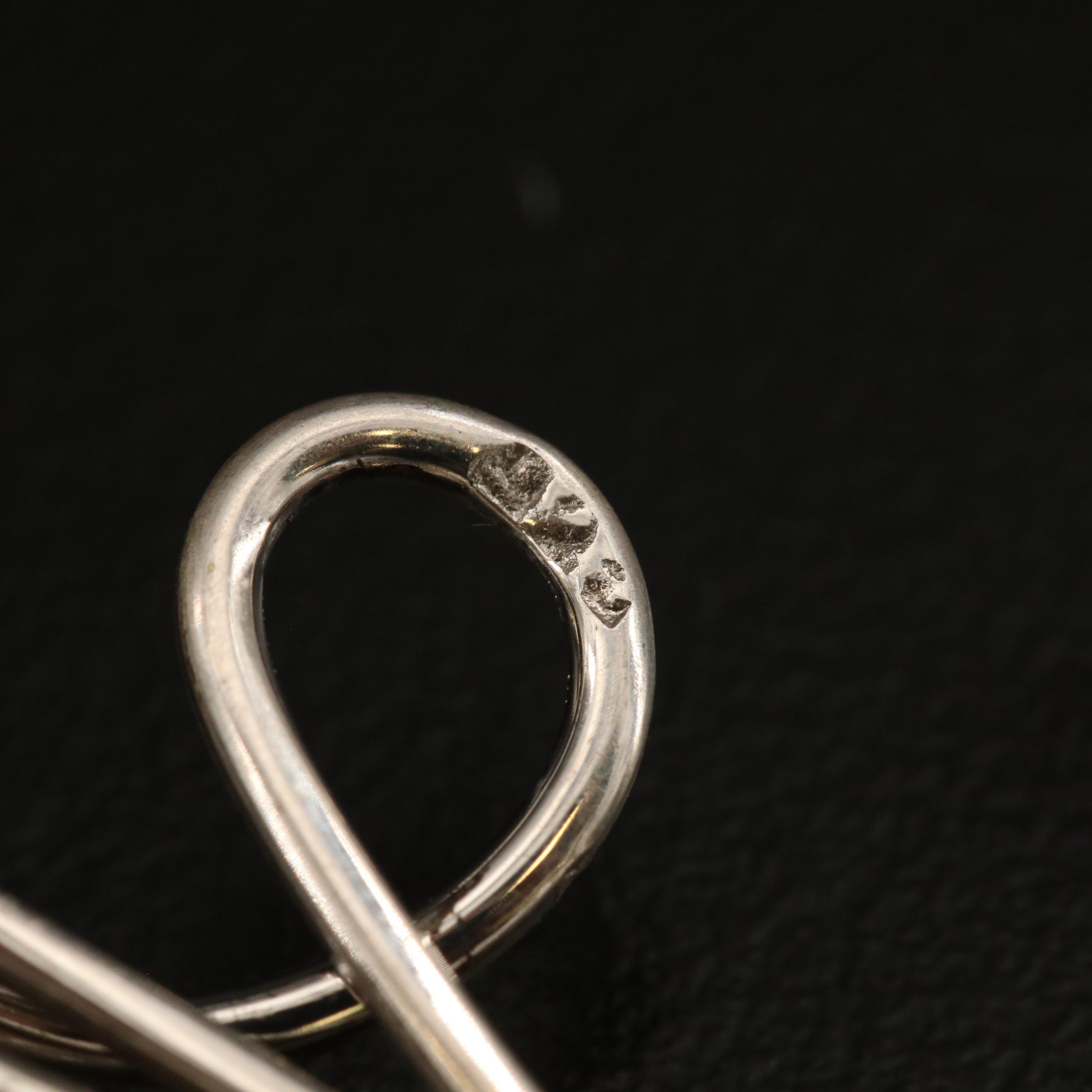 Modernist Sterling Silver Amethyst Pendant