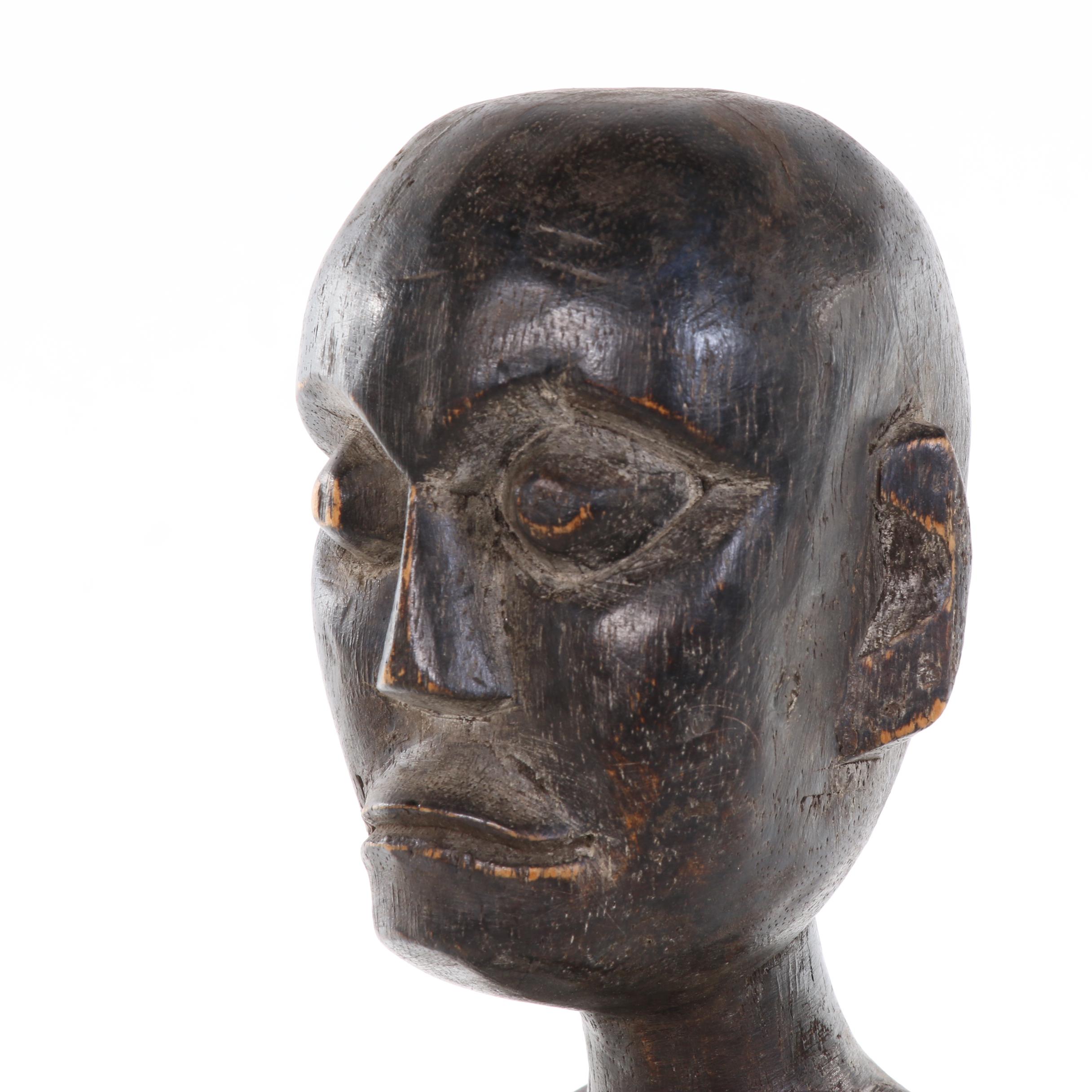 Ifugao "Bulul" Hand-Carved Wooden Statue, Philippines