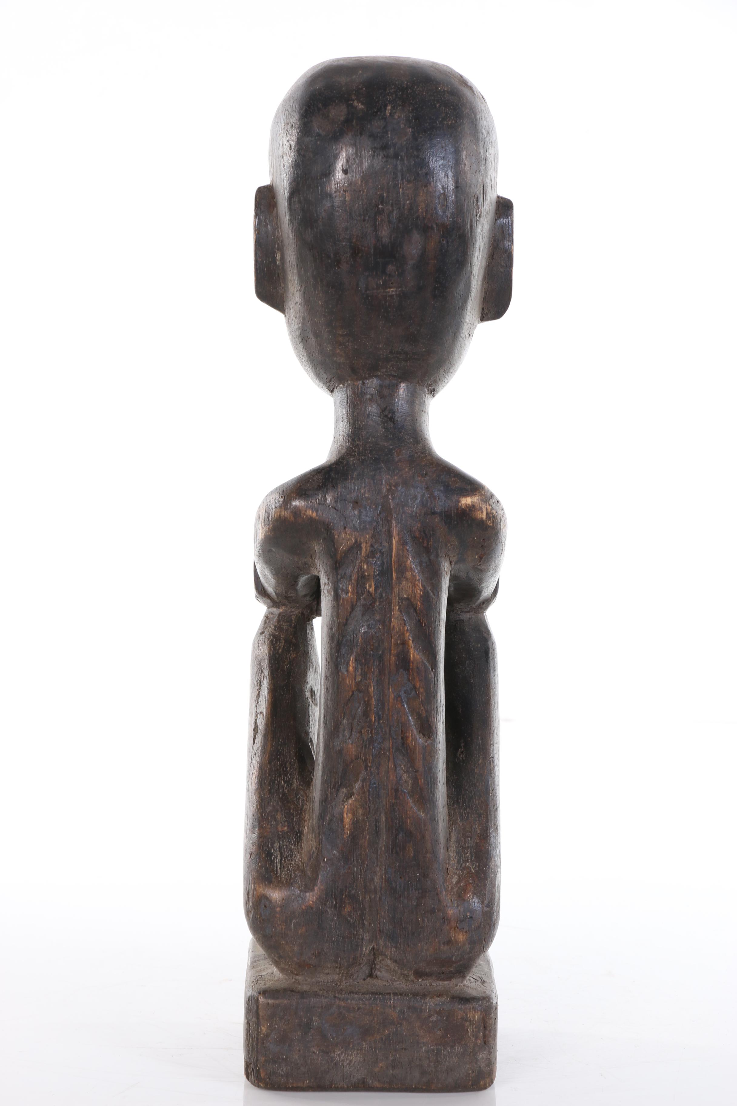 Ifugao "Bulul" Hand-Carved Wooden Statue, Philippines