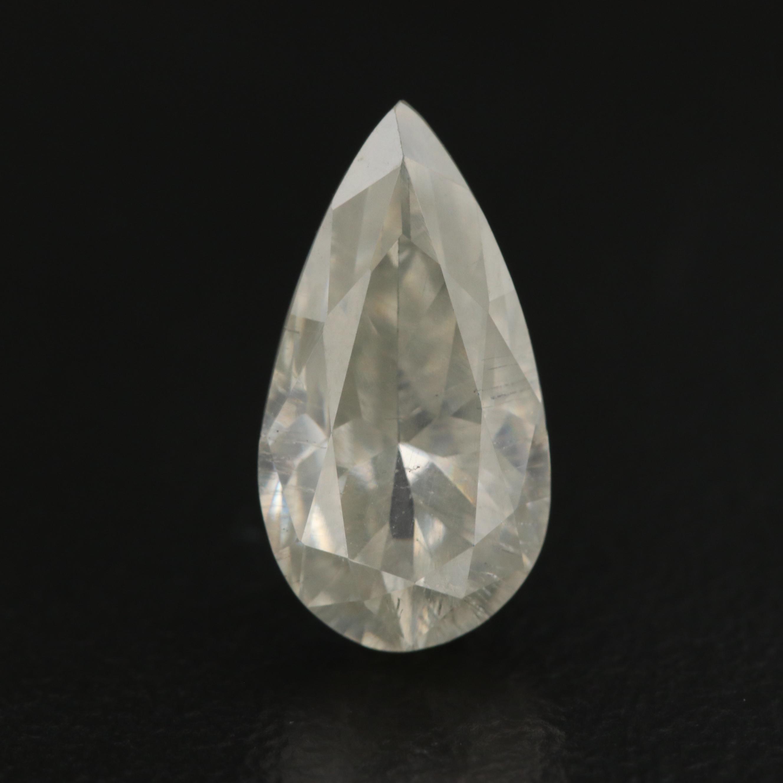 Loose Pear Faceted Laboratory Grown Moissanite