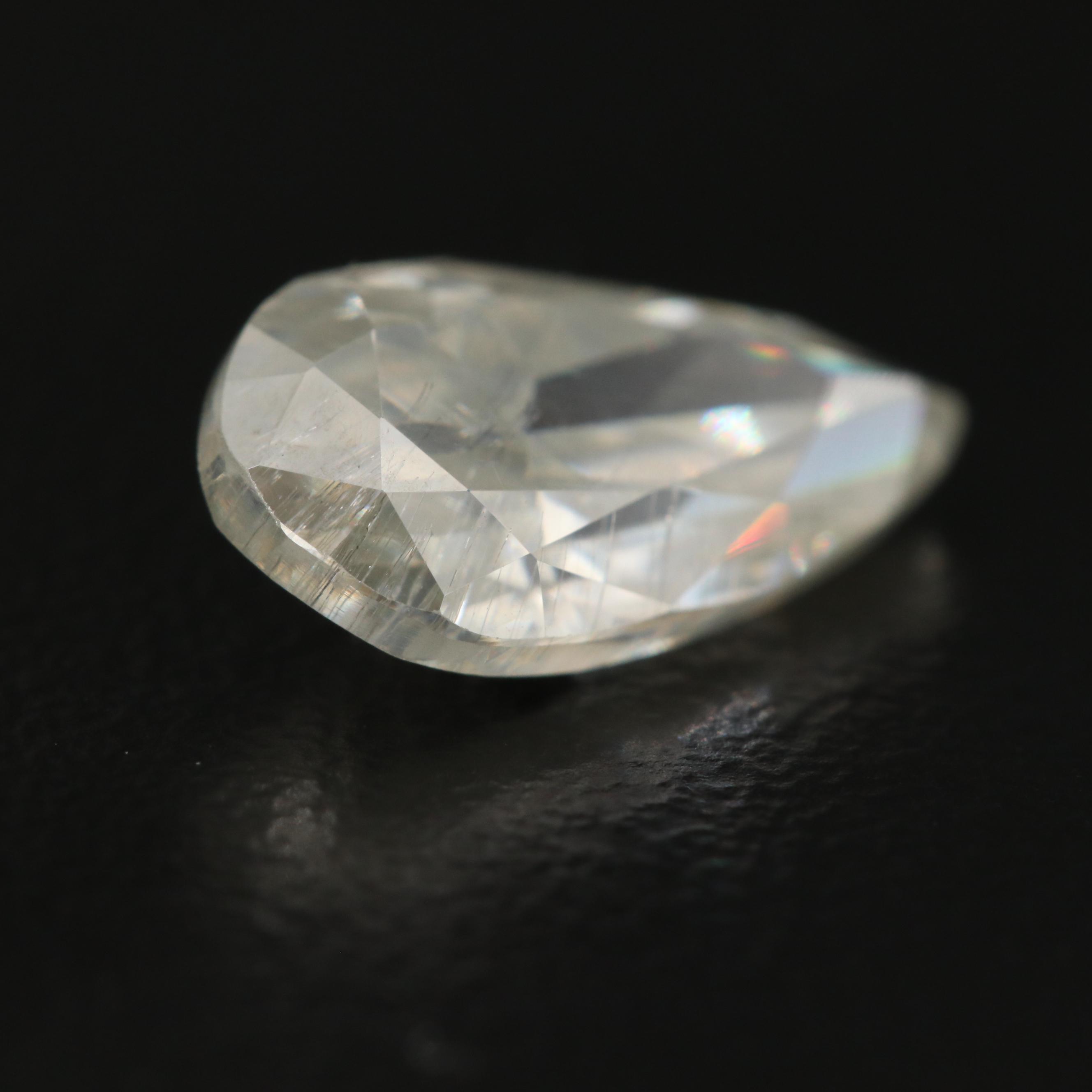 Loose Pear Faceted Laboratory Grown Moissanite