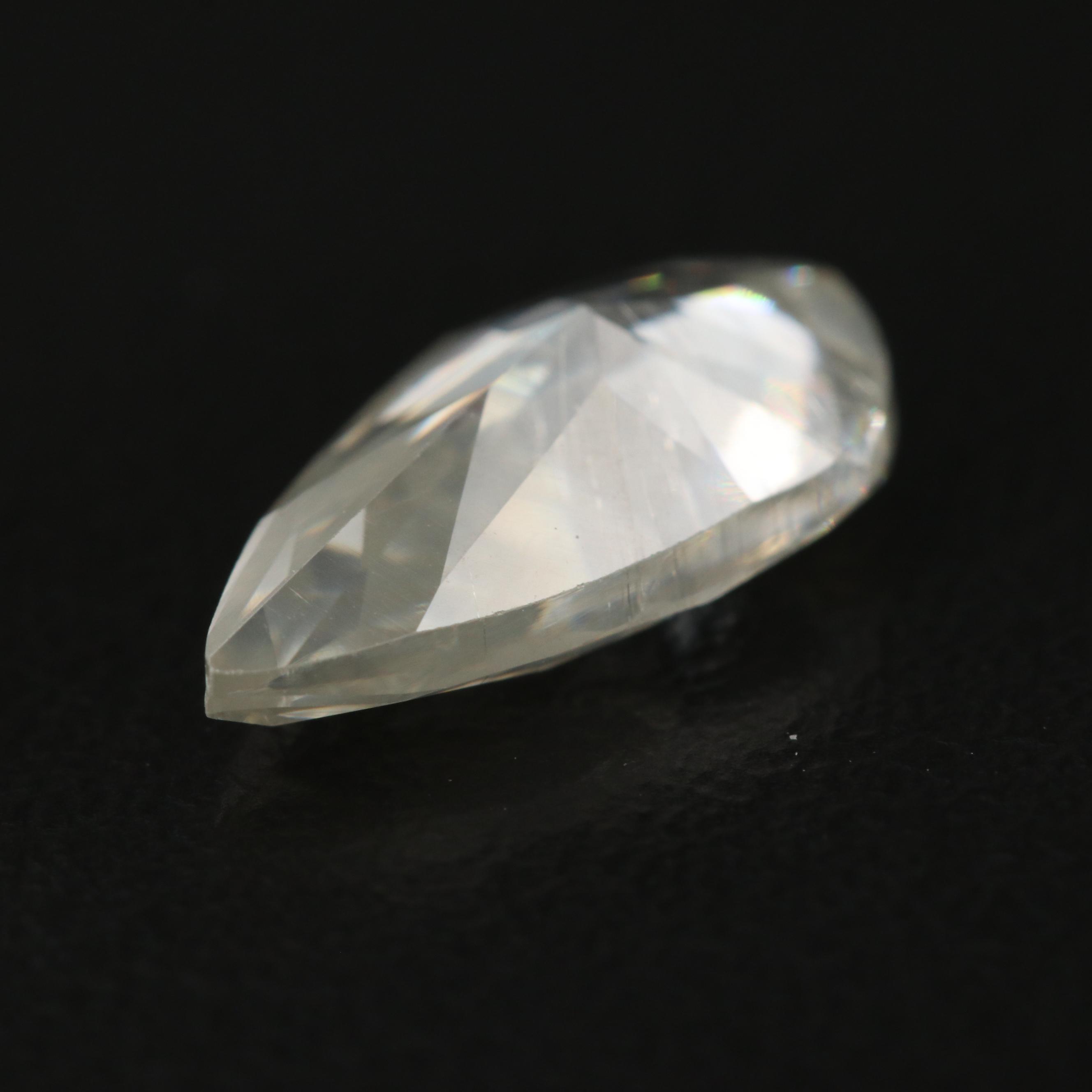Loose Pear Faceted Laboratory Grown Moissanite
