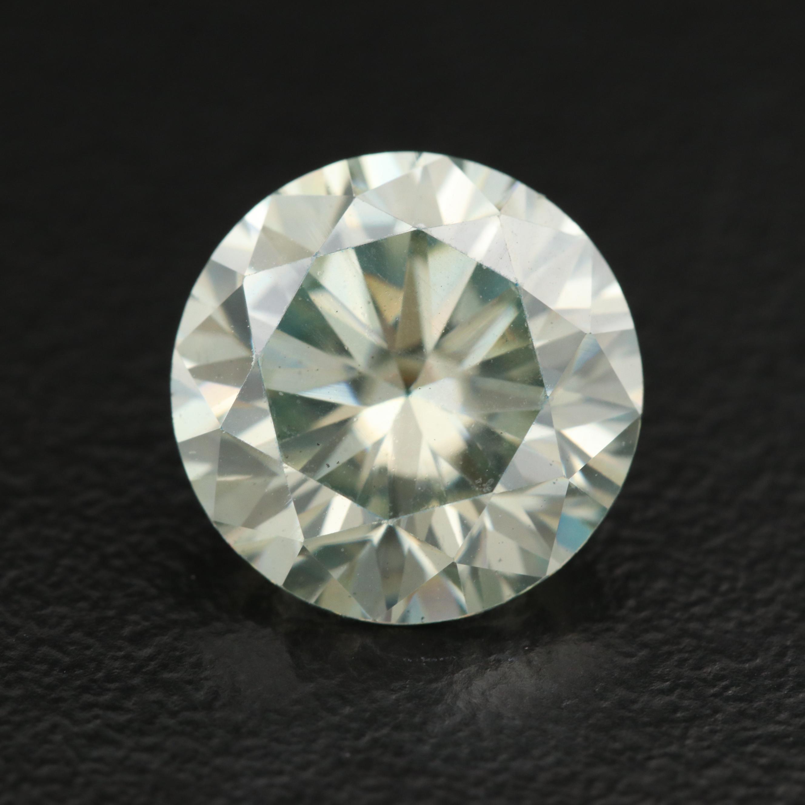 Loose Laboratory Grown Round Faceted Moissanite