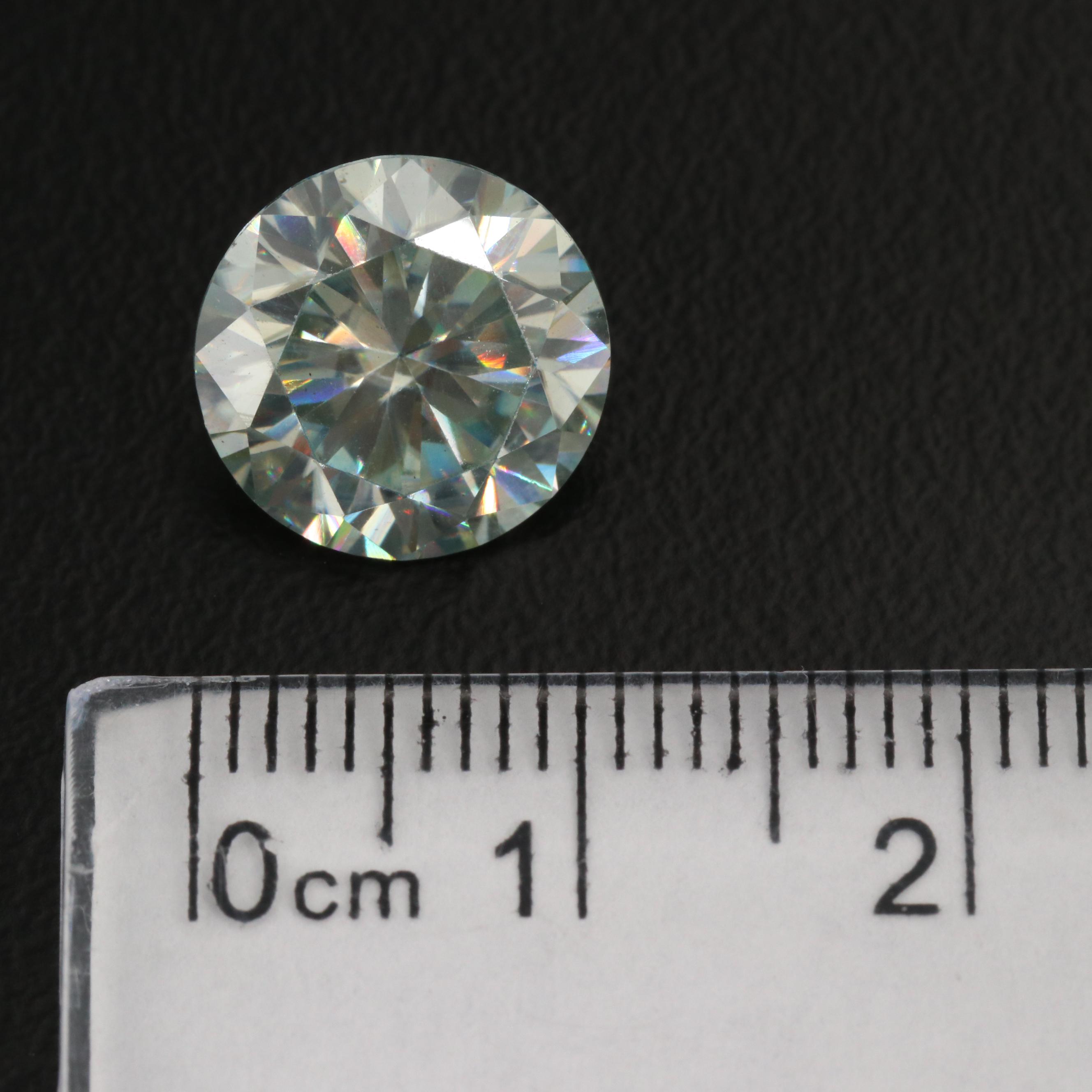 Loose Laboratory Grown Round Faceted Moissanite