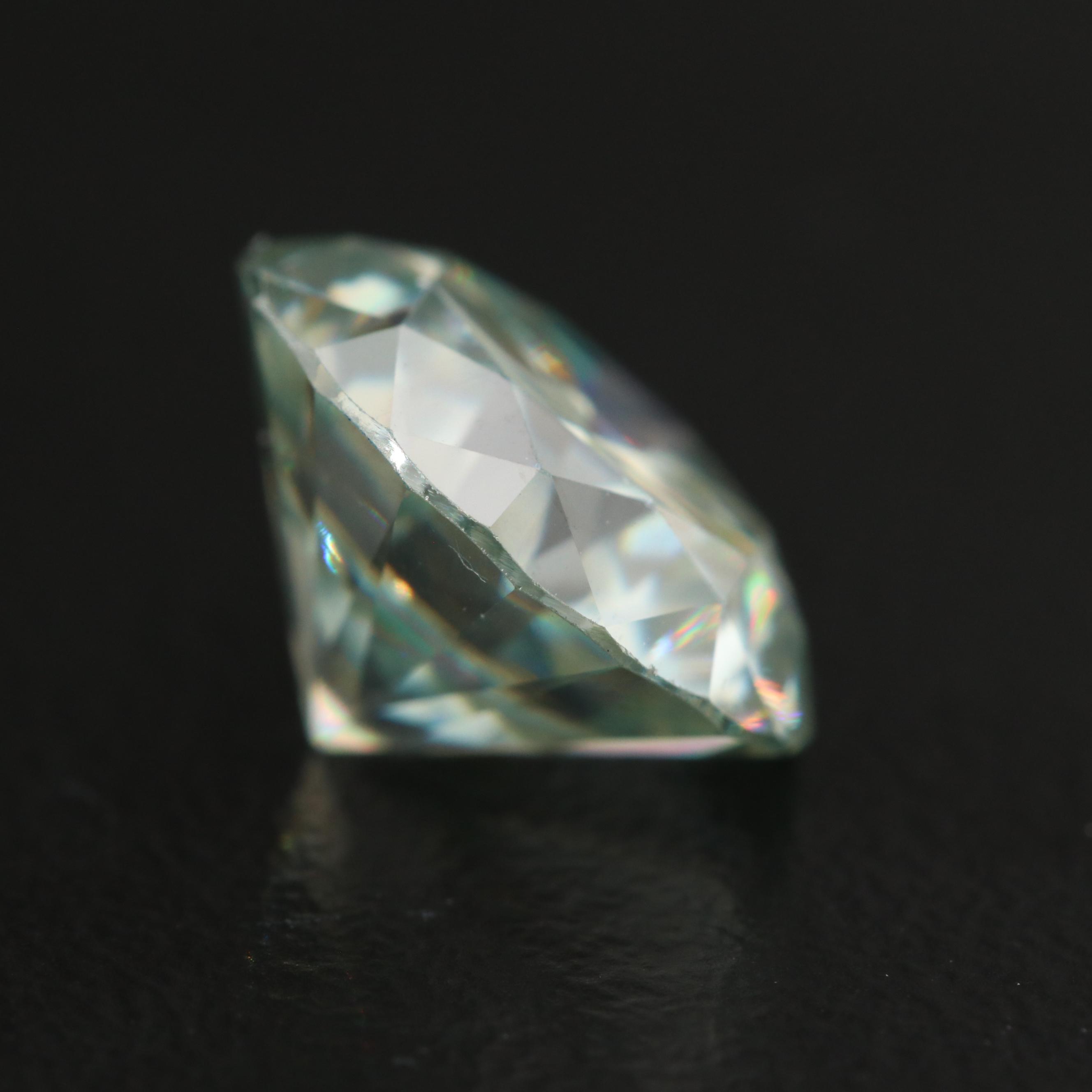 Loose Laboratory Grown Round Faceted Moissanite