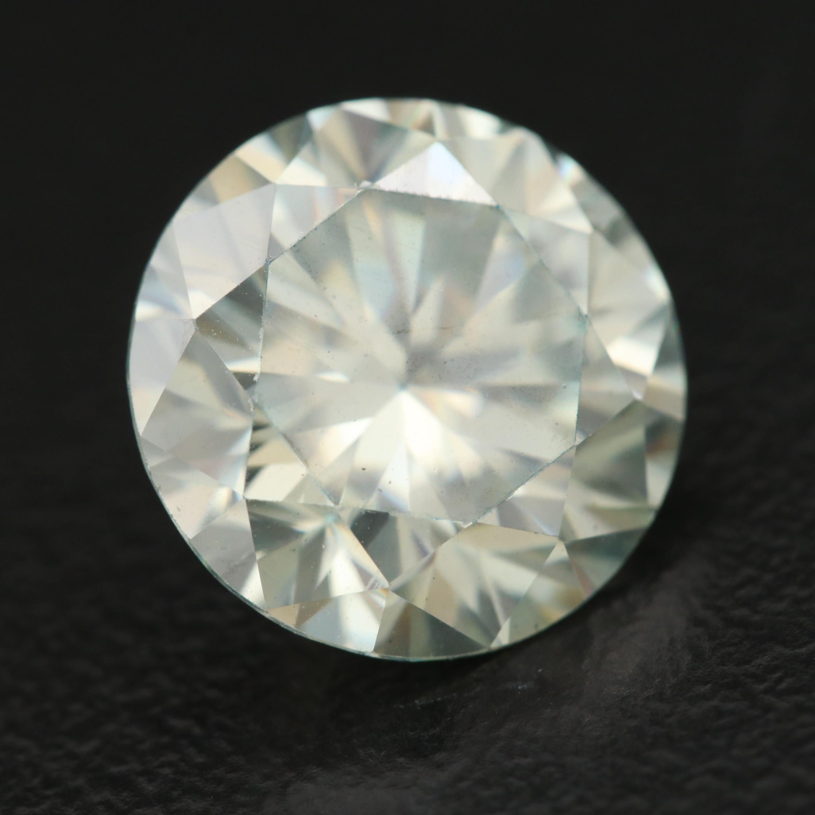 Loose Laboratory Grown Round Faceted Moissanite