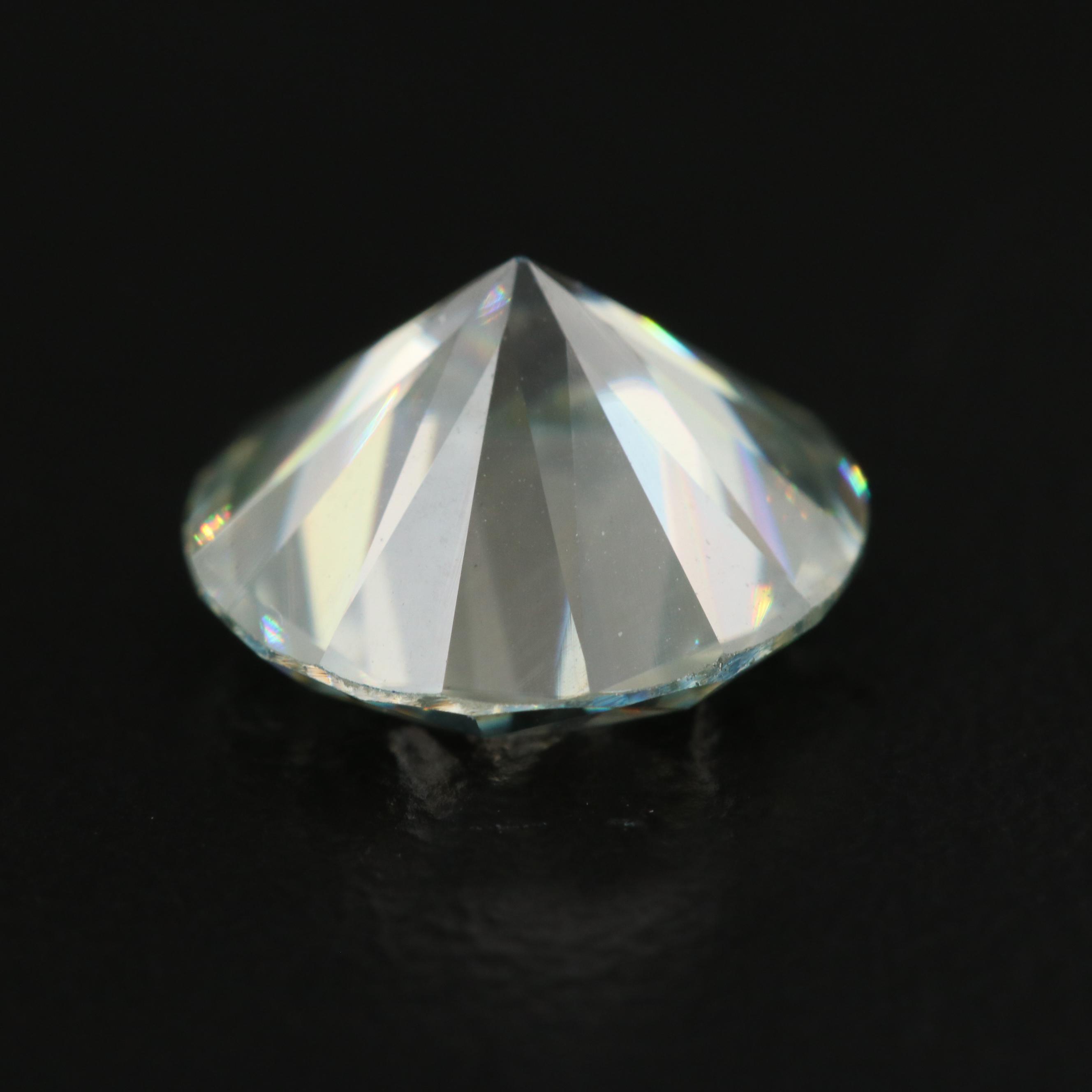 Loose Laboratory Grown Round Faceted Moissanite