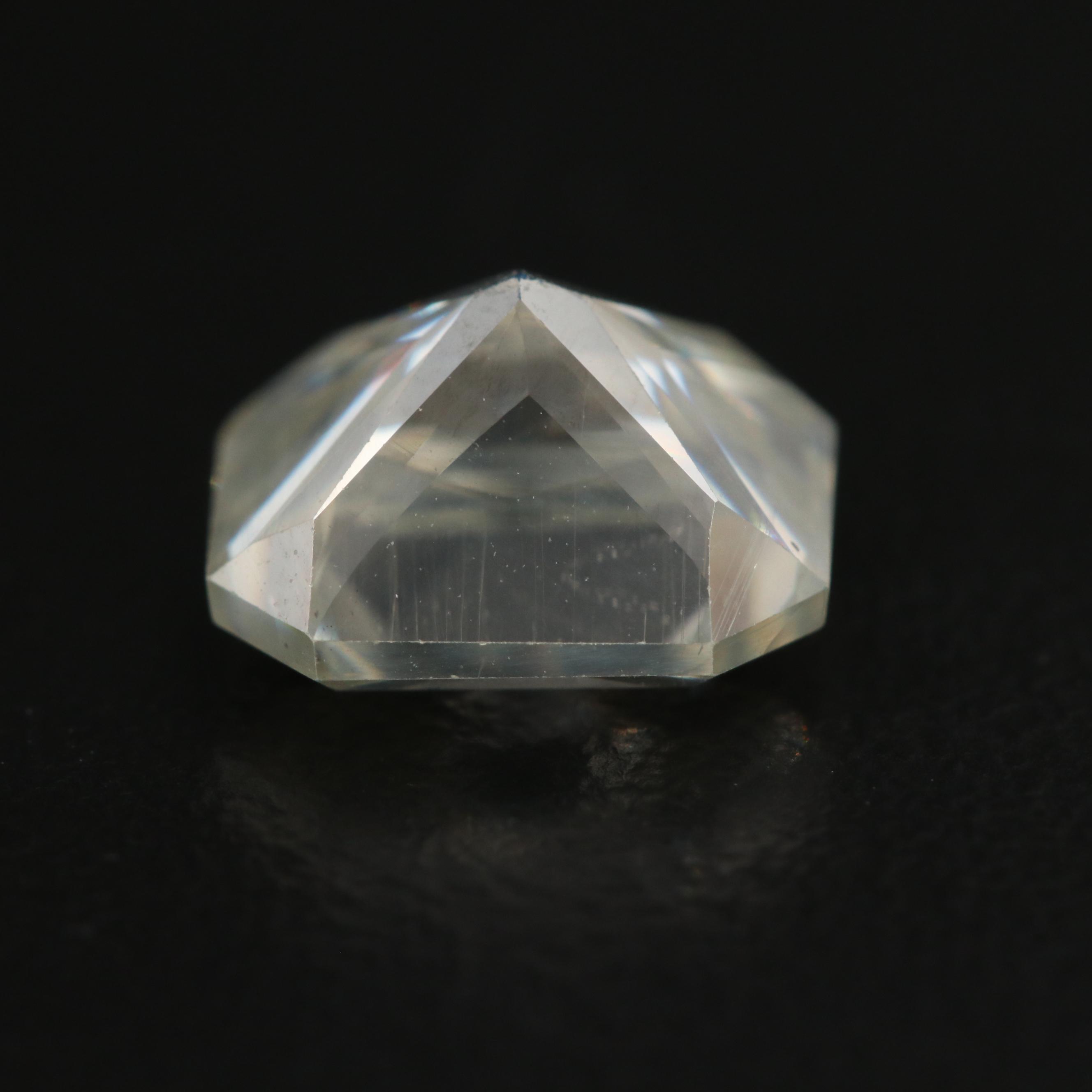 Loose Laboratory Grown  Cut Corner Rectangular Faceted Moissanite