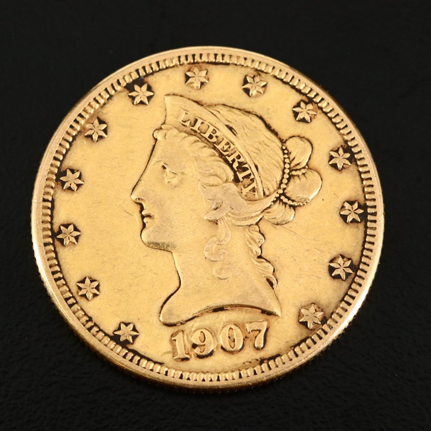 1907-D Liberty Head $10 Gold Eagle