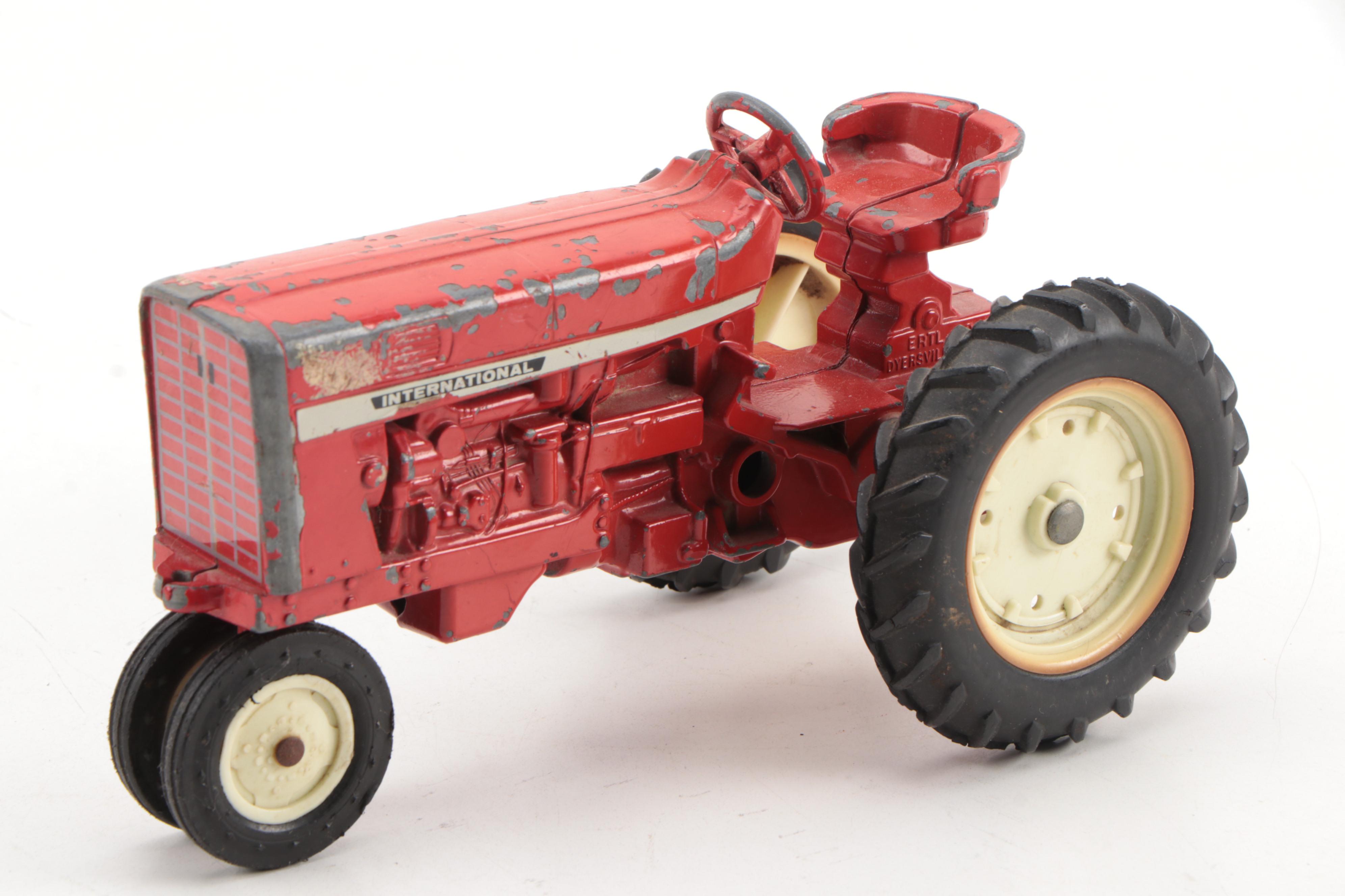 Ertl International and John Deere Farming Tractors with Cultivators/Spreaders