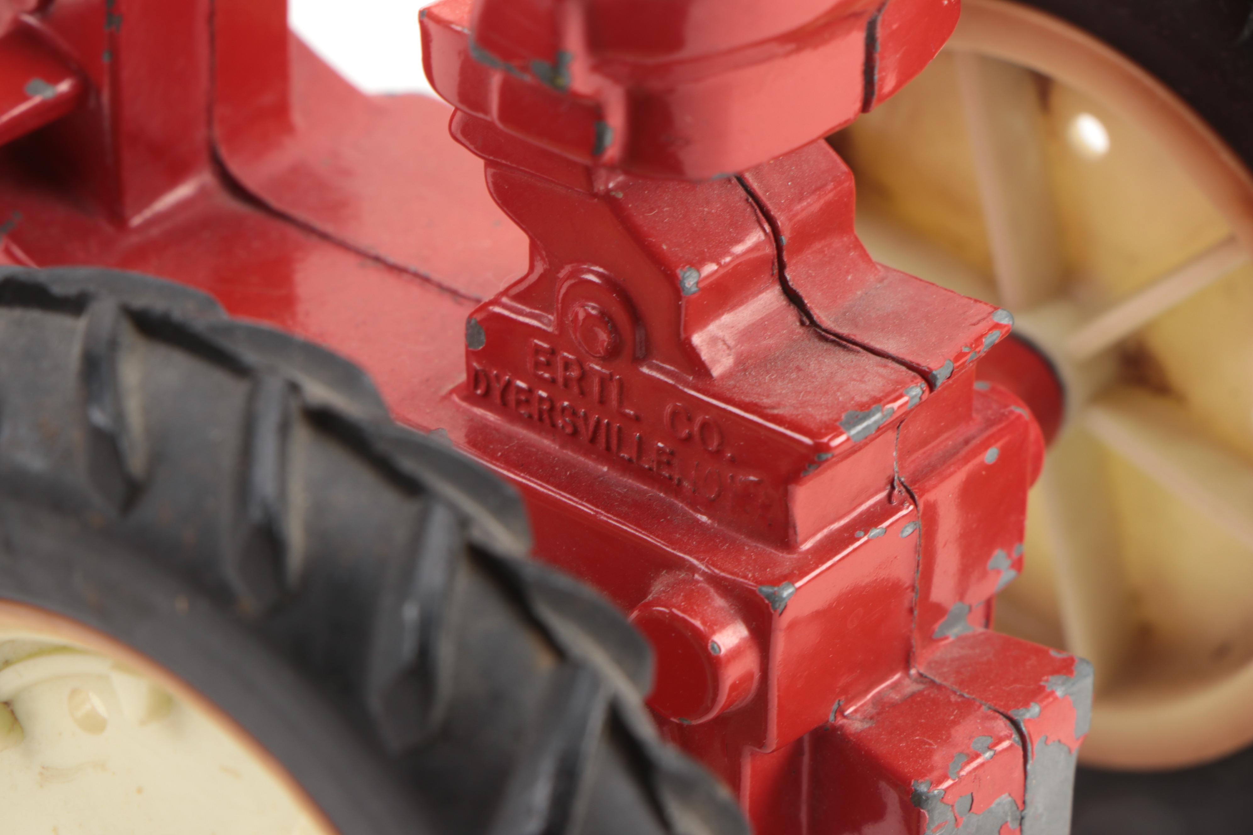 Ertl International and John Deere Farming Tractors with Cultivators/Spreaders