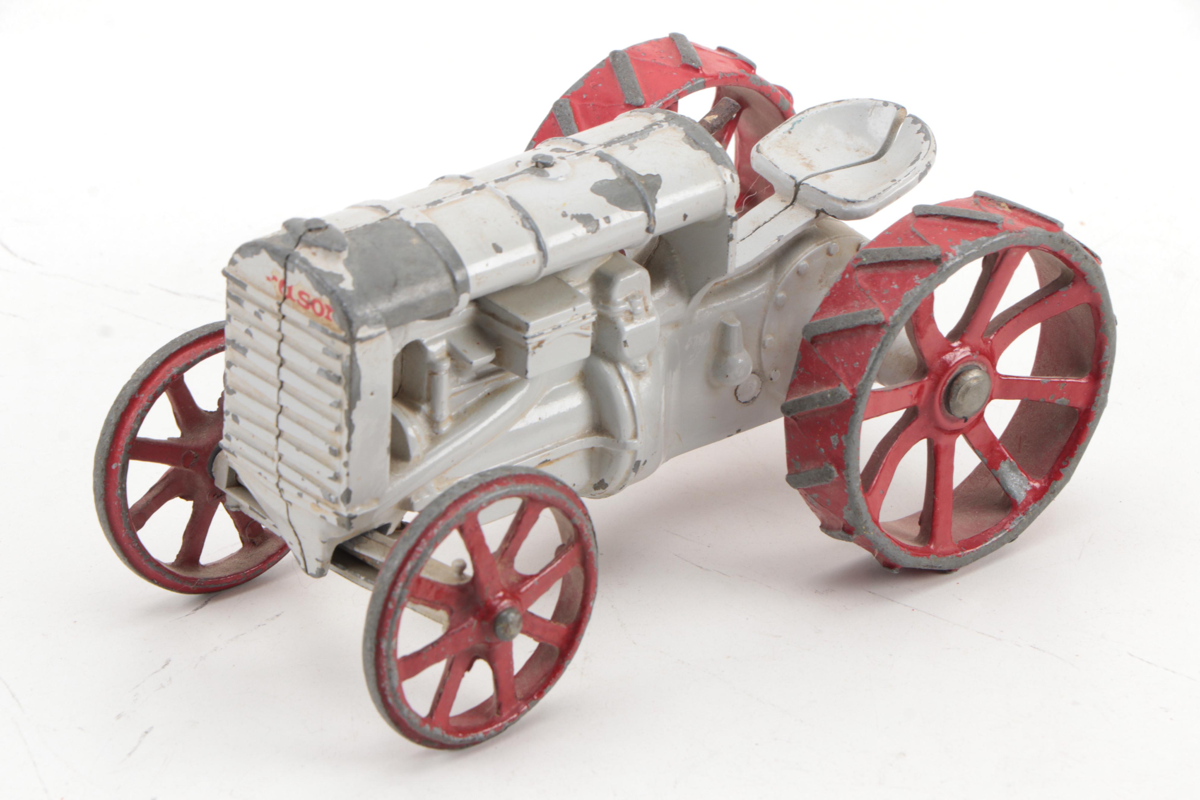 Ertl International and John Deere Farming Tractors with Cultivators/Spreaders