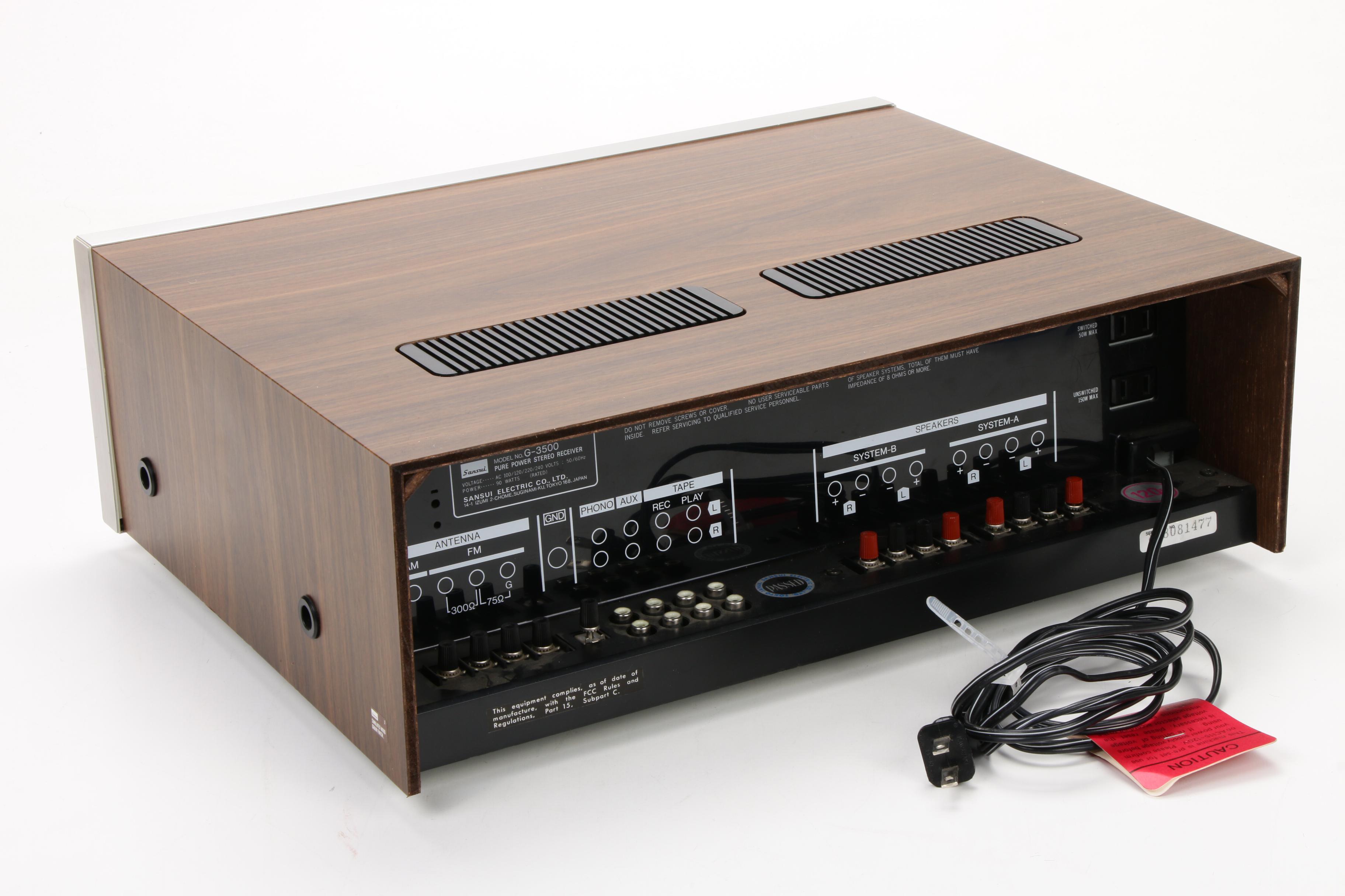 Sanyo TP-1020 Turntable and Sansui G-3500 Pure Power Stereo Receiver