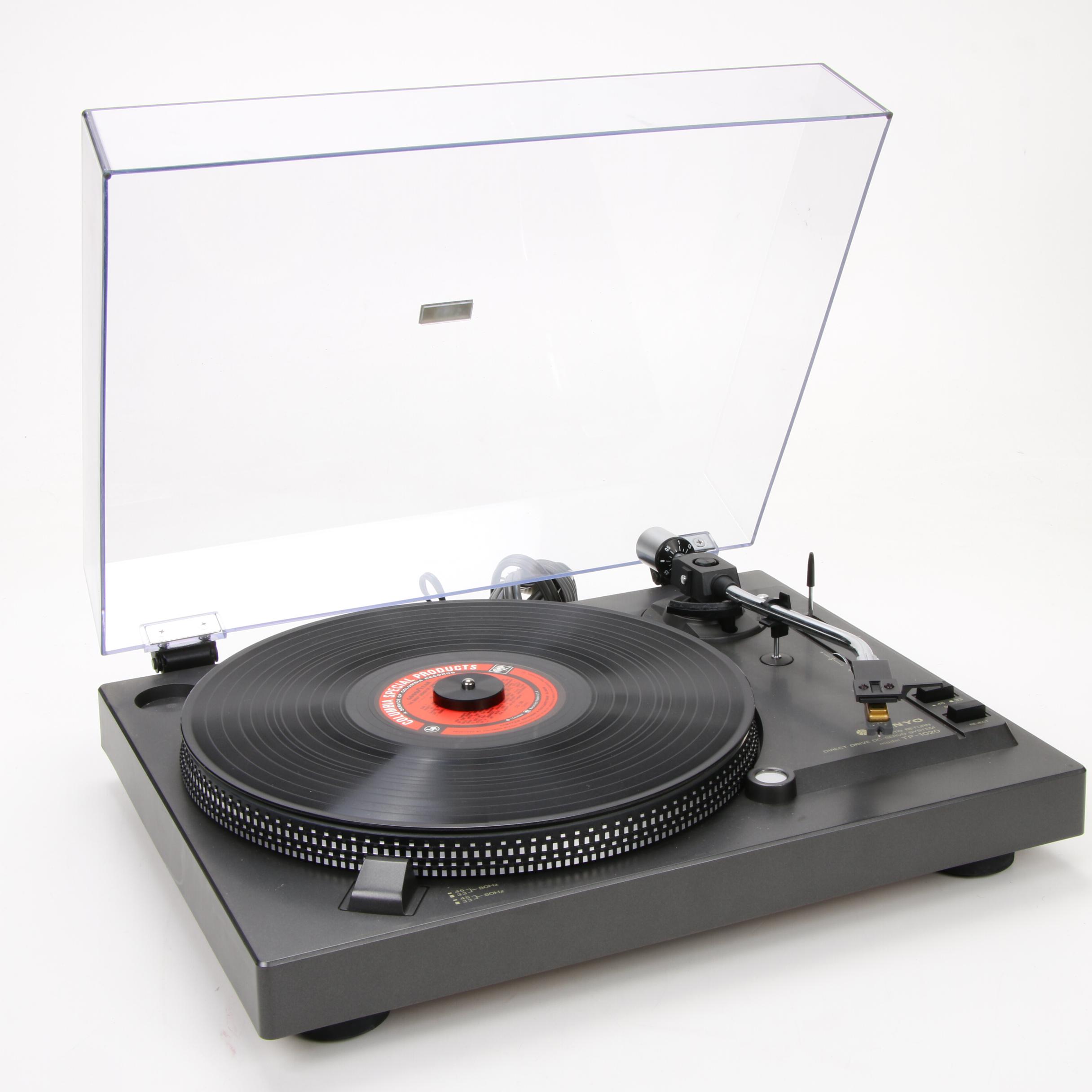 Sanyo TP-1020 Turntable and Sansui G-3500 Pure Power Stereo Receiver