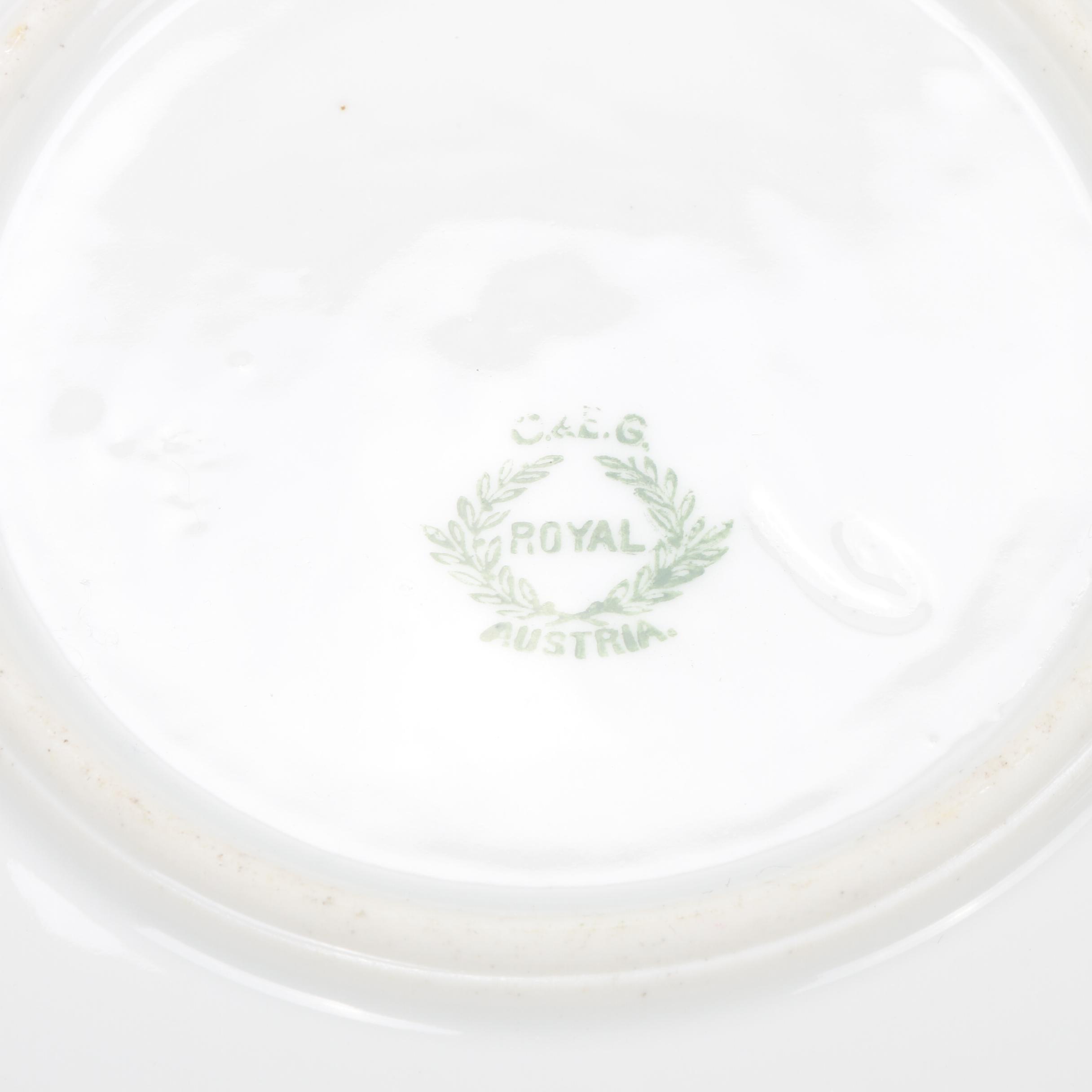 Jean Pouyat Limoges and Other Gilt Porcelain Plates and Serveware