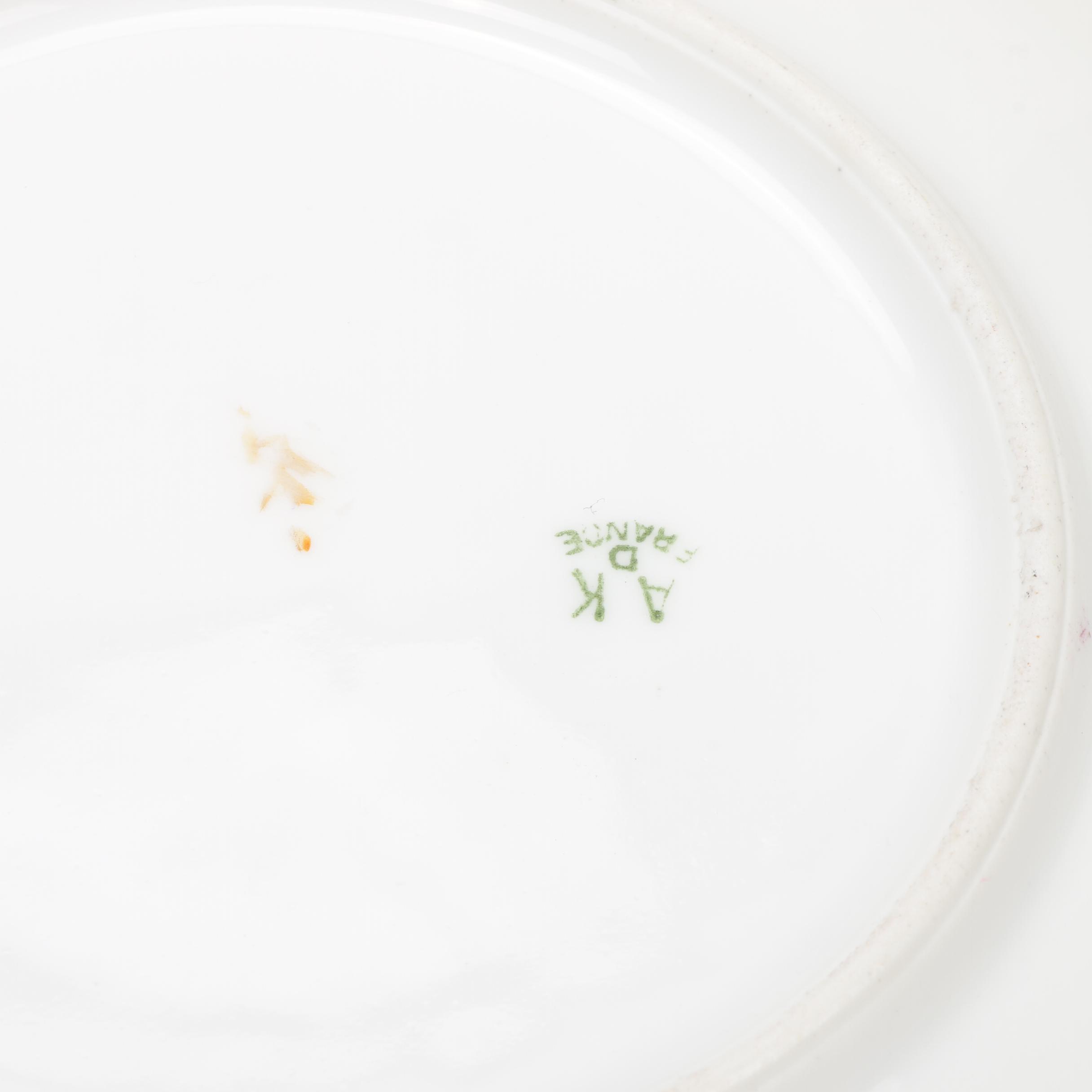 Jean Pouyat Limoges and Other Gilt Porcelain Plates and Serveware