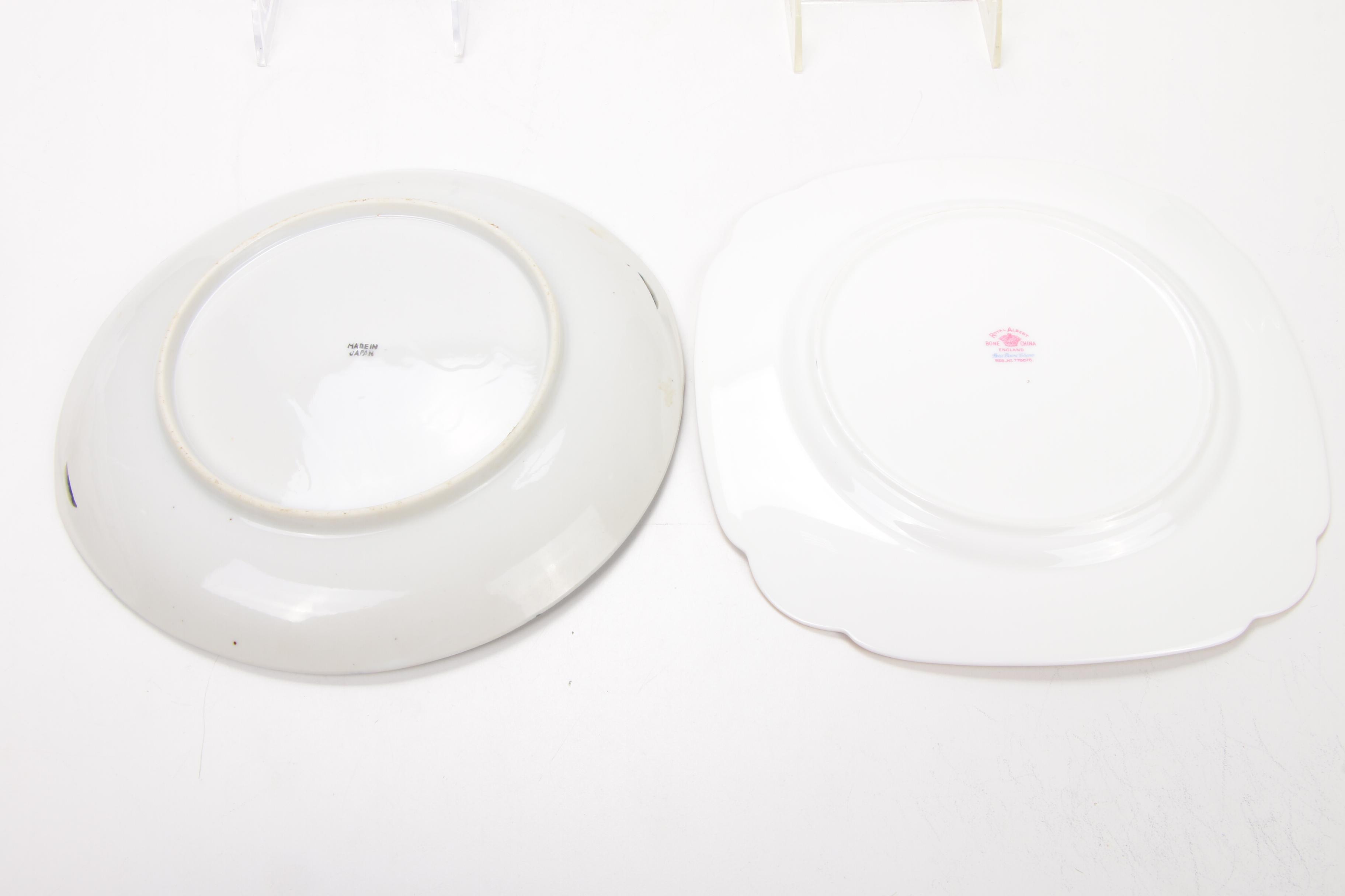 Jean Pouyat Limoges and Other Gilt Porcelain Plates and Serveware