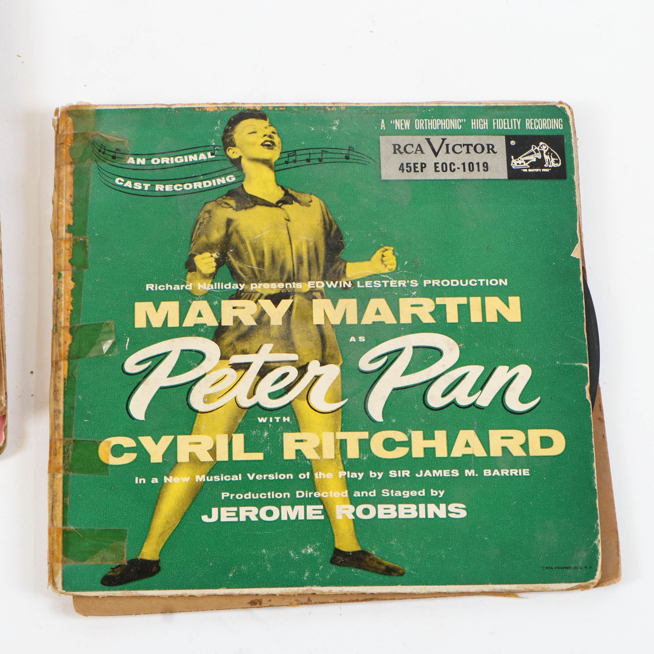 Walt Disney's "Snow White" and Mary Martin's "Peter Pan" Vinyl Records