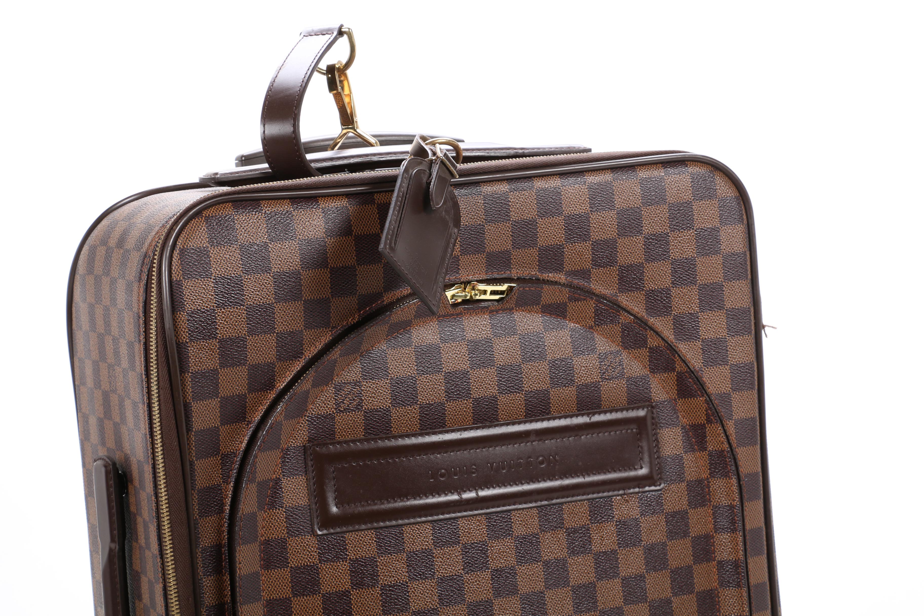 Louis Vuitton Pegase 55 Rolling Suitcase in Damier Ebene Canvas