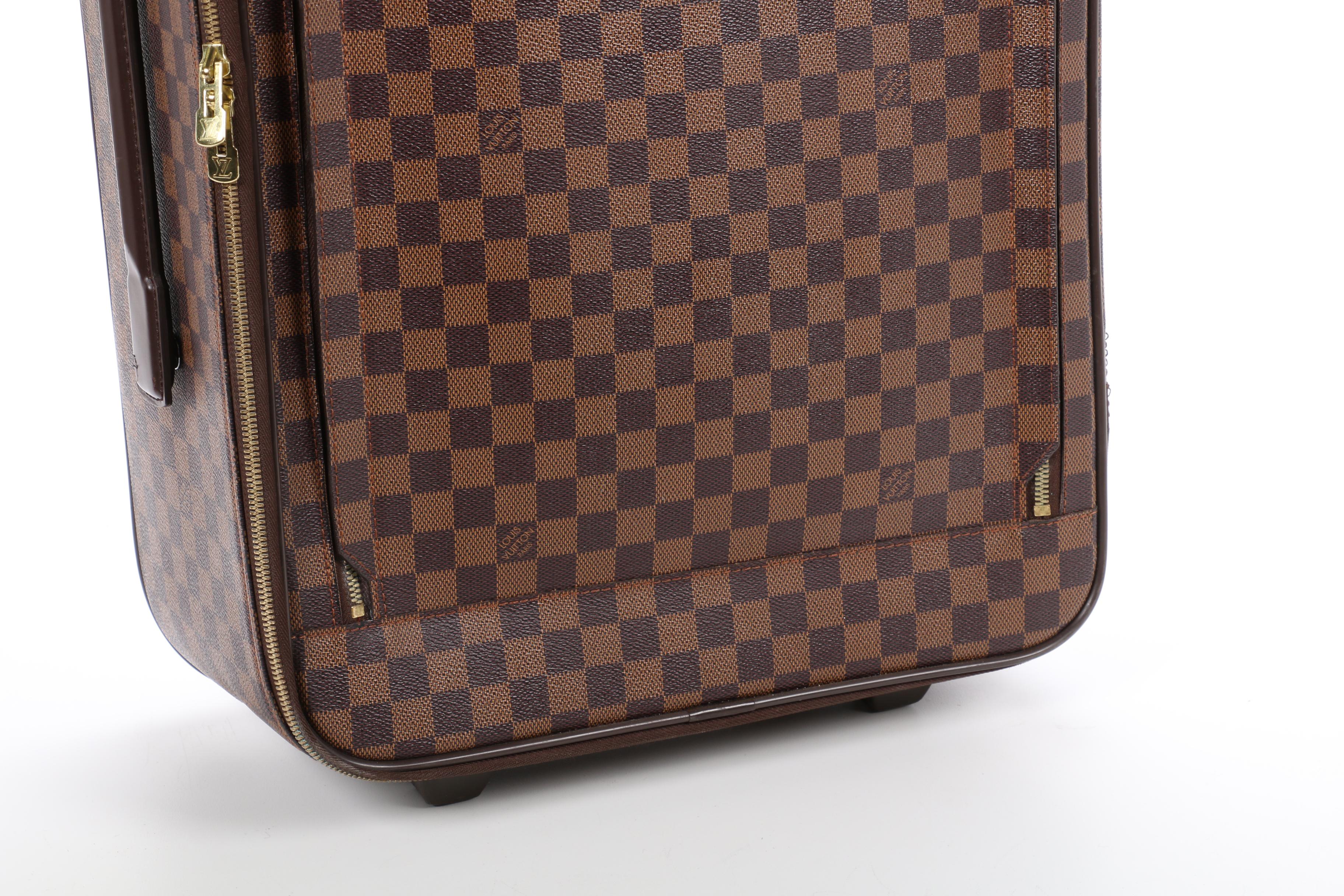 Louis Vuitton Pegase 55 Rolling Suitcase in Damier Ebene Canvas