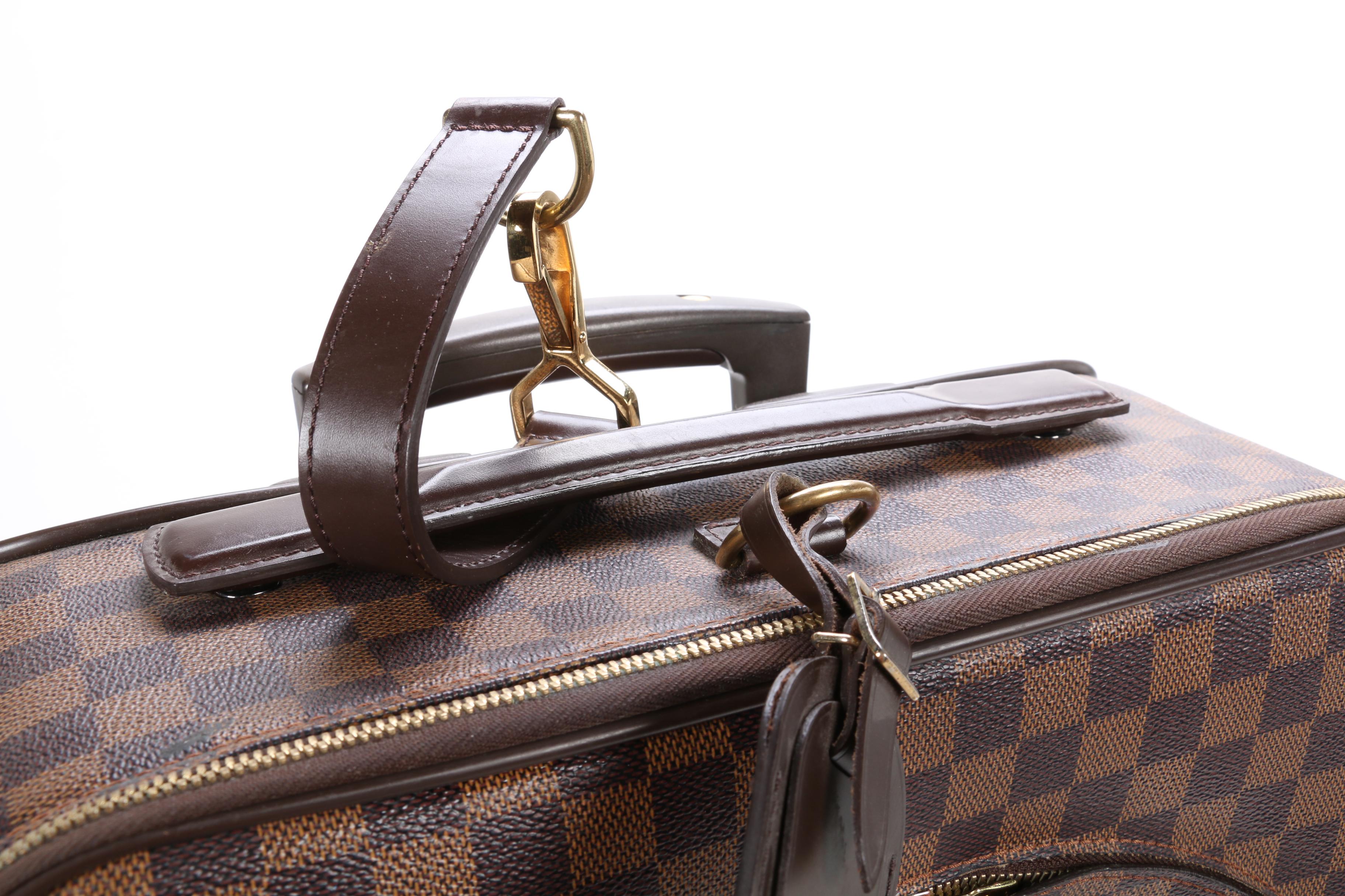 Louis Vuitton Pegase 55 Rolling Suitcase in Damier Ebene Canvas