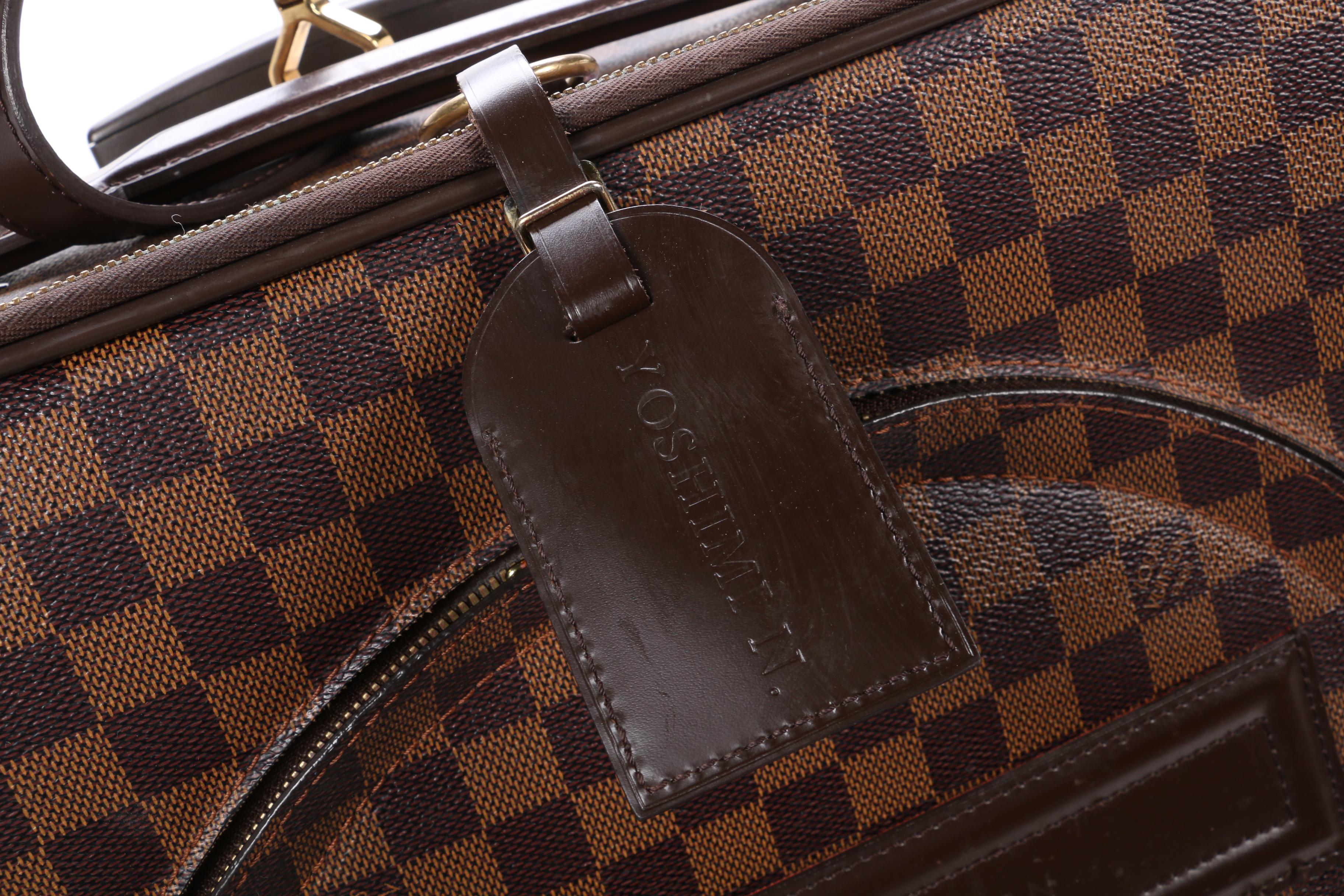Louis Vuitton Pegase 55 Rolling Suitcase in Damier Ebene Canvas
