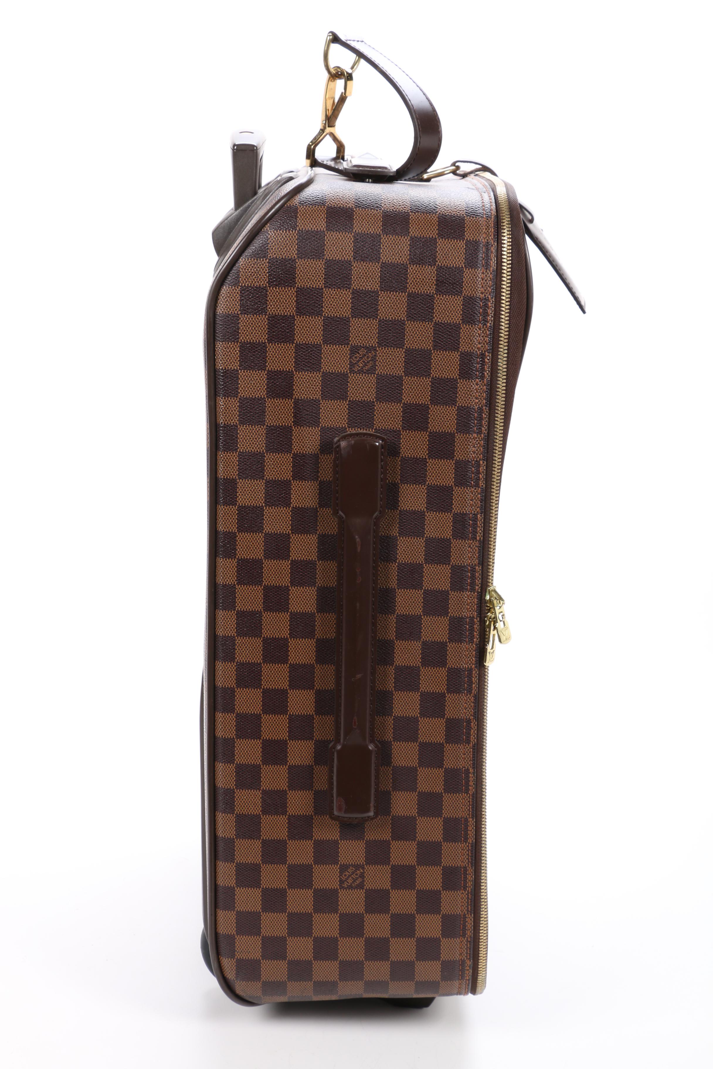 Louis Vuitton Pegase 55 Rolling Suitcase in Damier Ebene Canvas