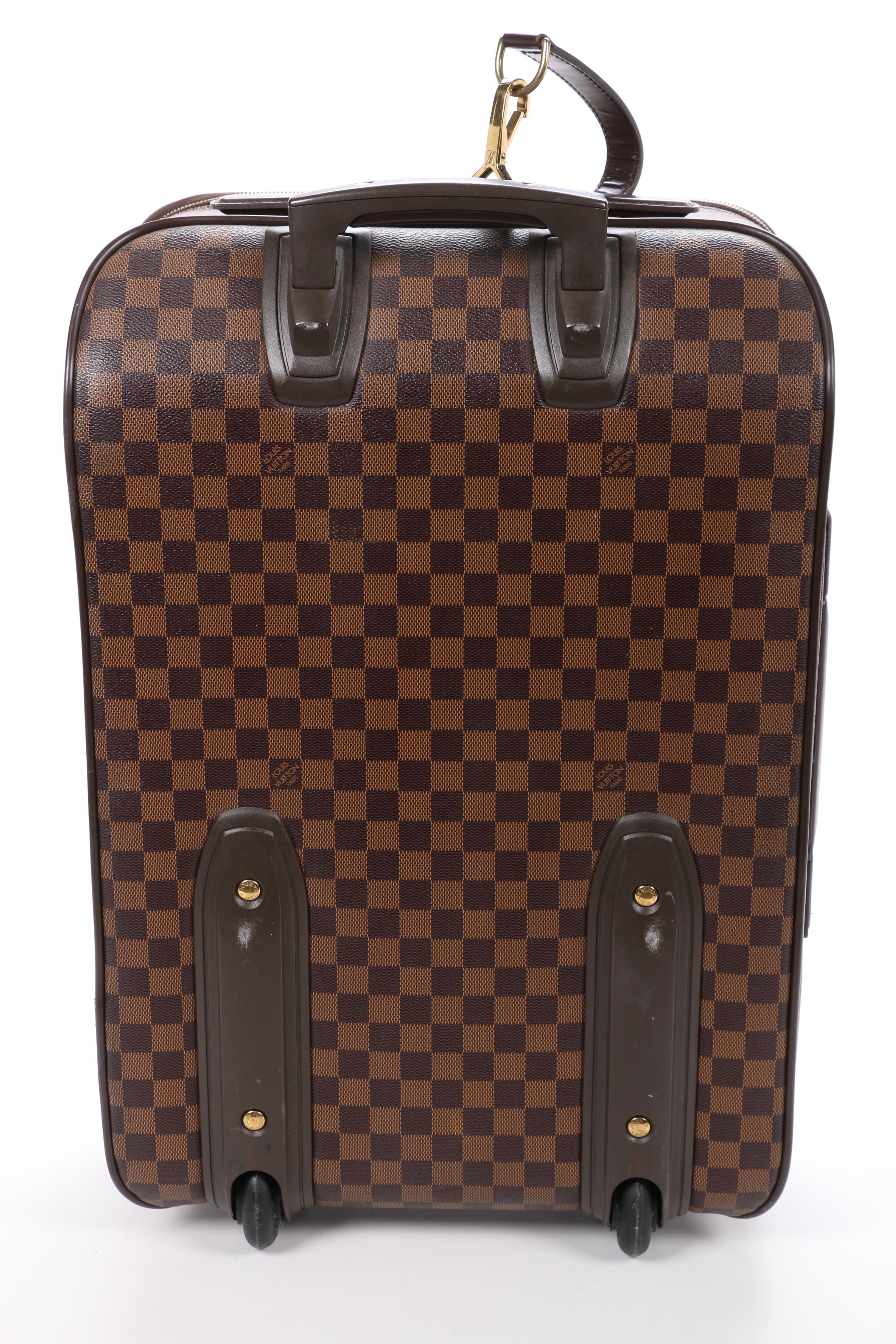 Louis Vuitton Pegase 55 Rolling Suitcase in Damier Ebene Canvas