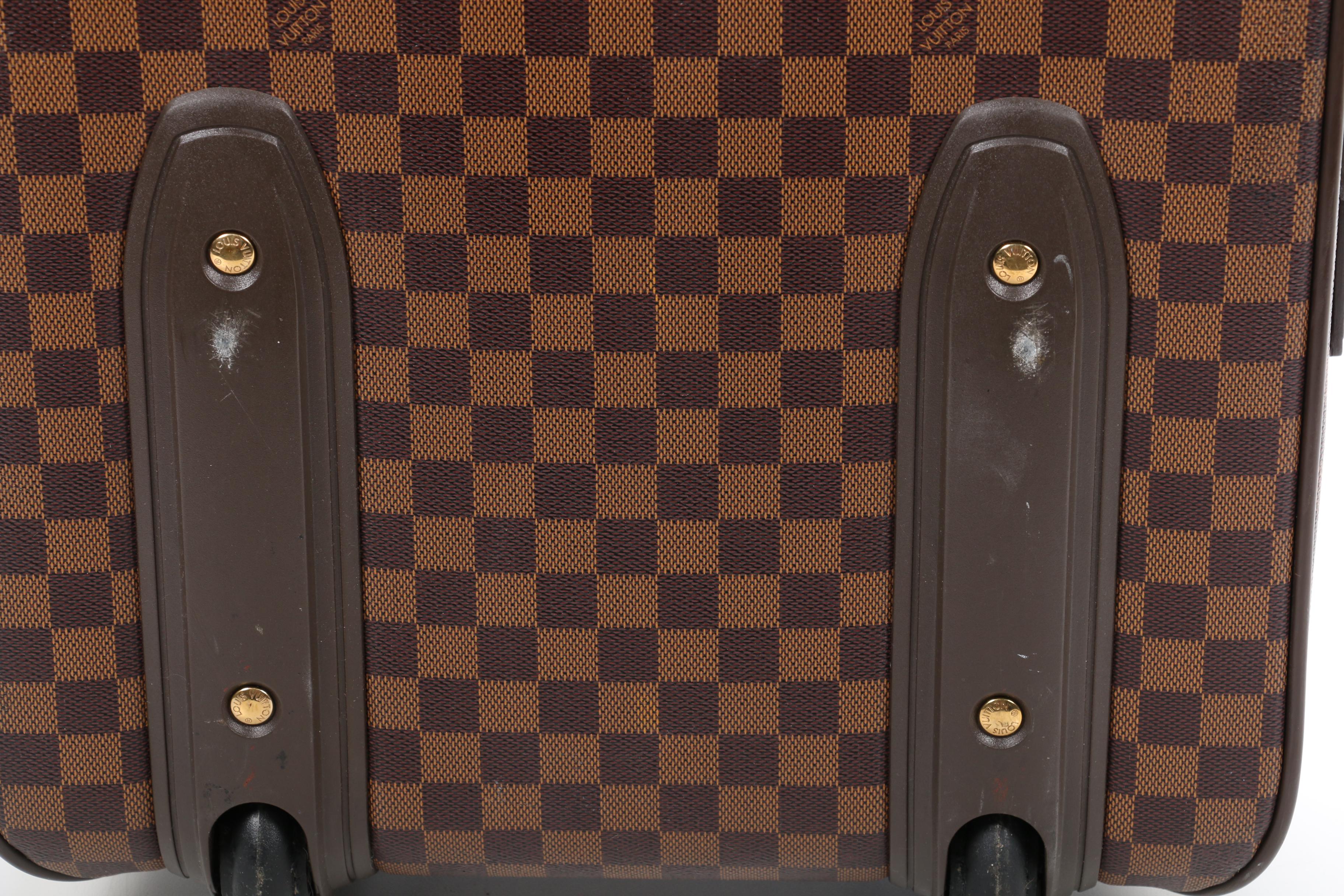Louis Vuitton Pegase 55 Rolling Suitcase in Damier Ebene Canvas