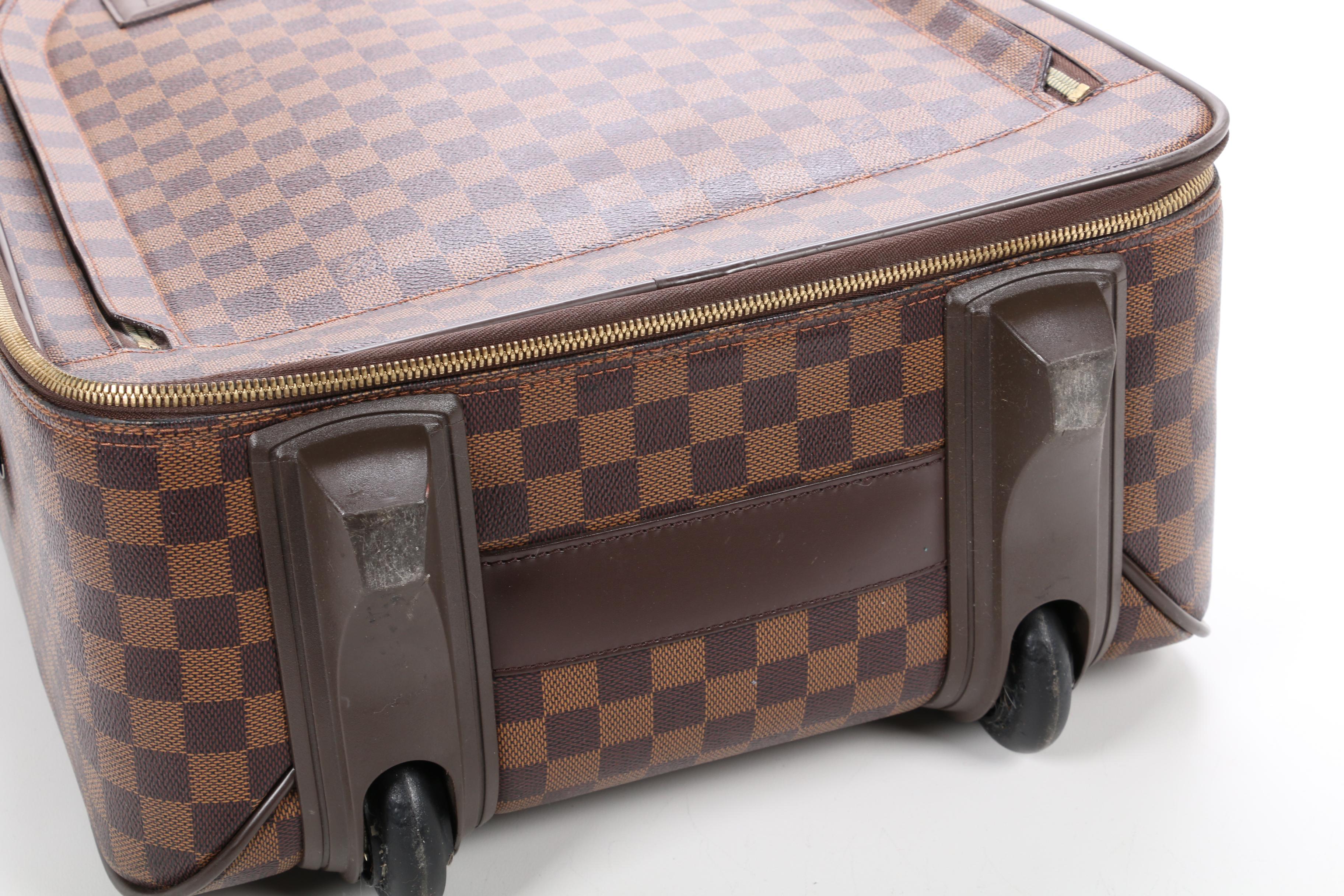 Louis Vuitton Pegase 55 Rolling Suitcase in Damier Ebene Canvas