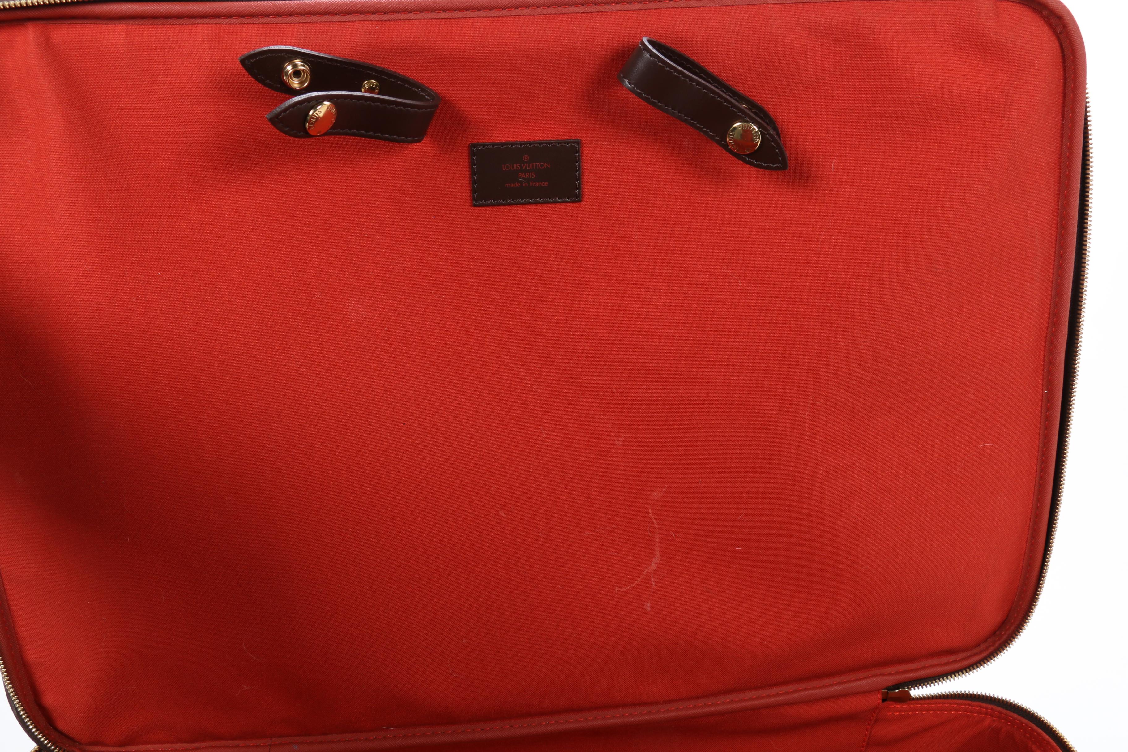 Louis Vuitton Pegase 55 Rolling Suitcase in Damier Ebene Canvas