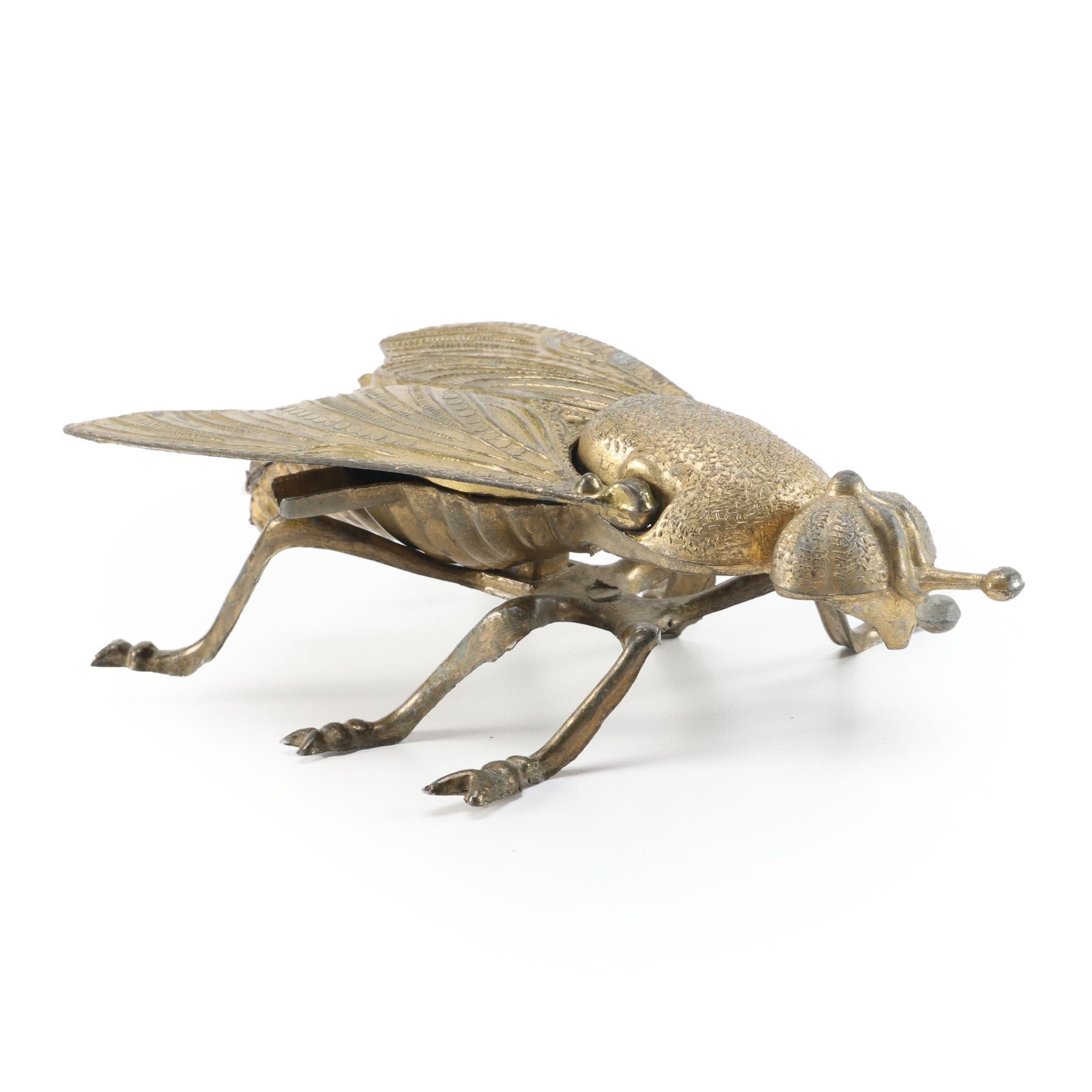 Brass Fly Ashtray