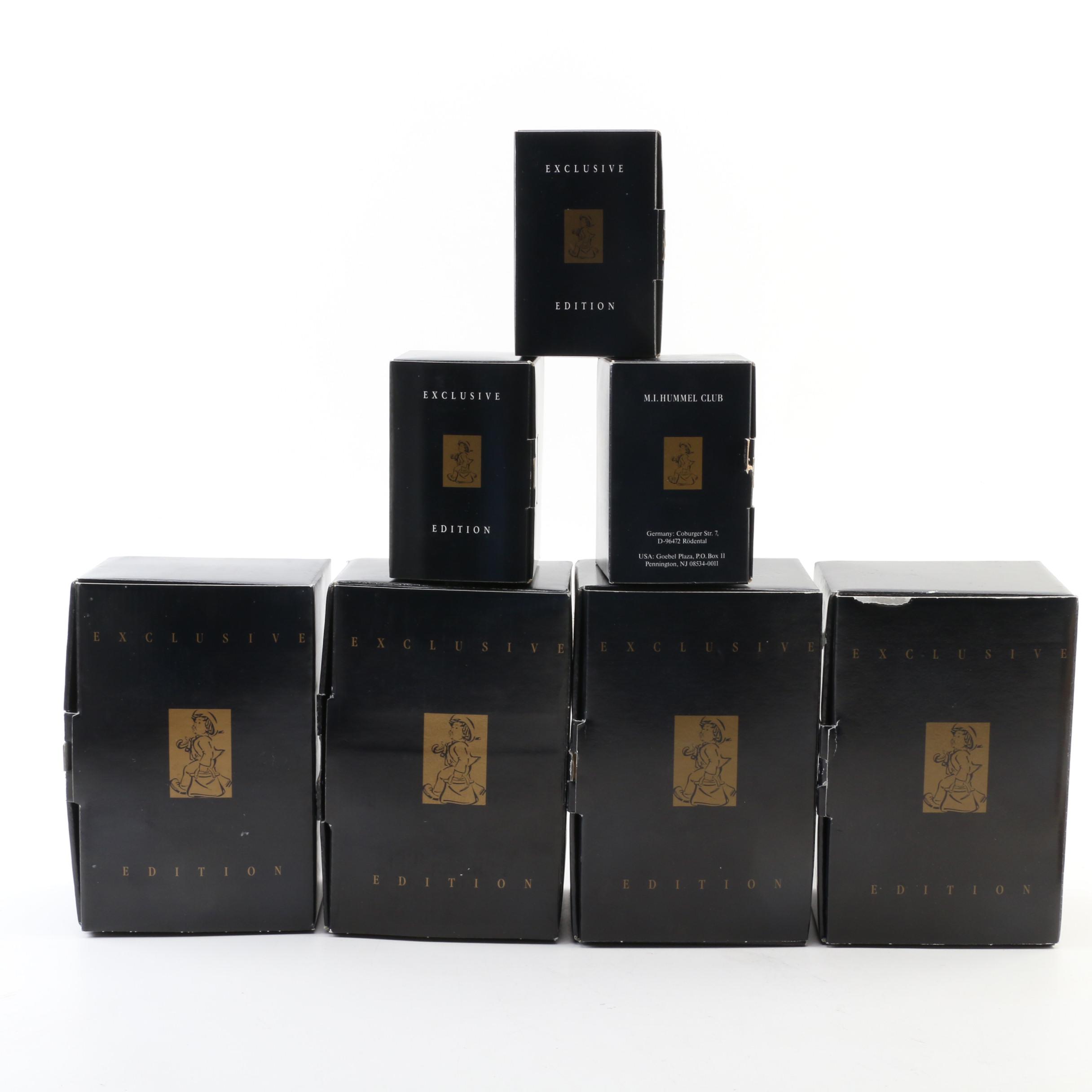 Goebel Hummel Porcelain Figurines Including "Little Visitor" and "Forever Yours"