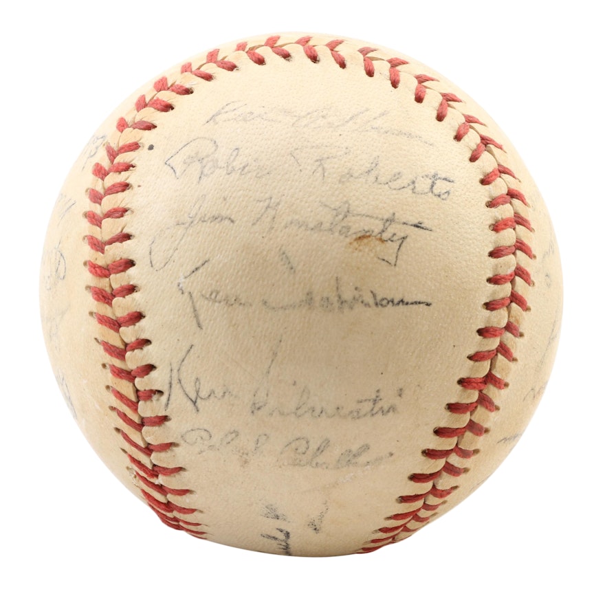 1950-51 Philadelphia Phillies Stamped Baseball