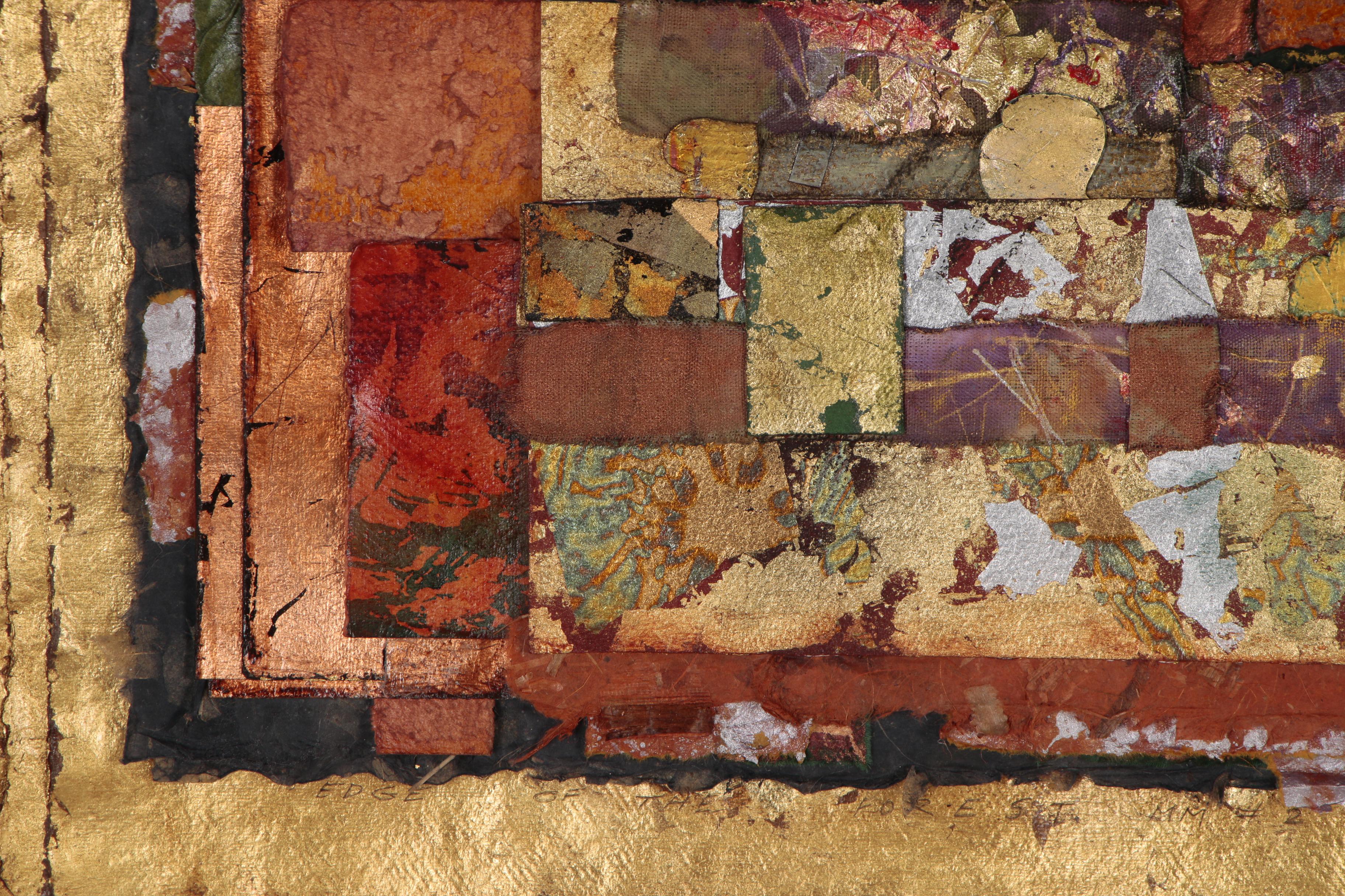 Betty Fulmer Mixed Media Composition "Edge of the Forest", Late 20th Century