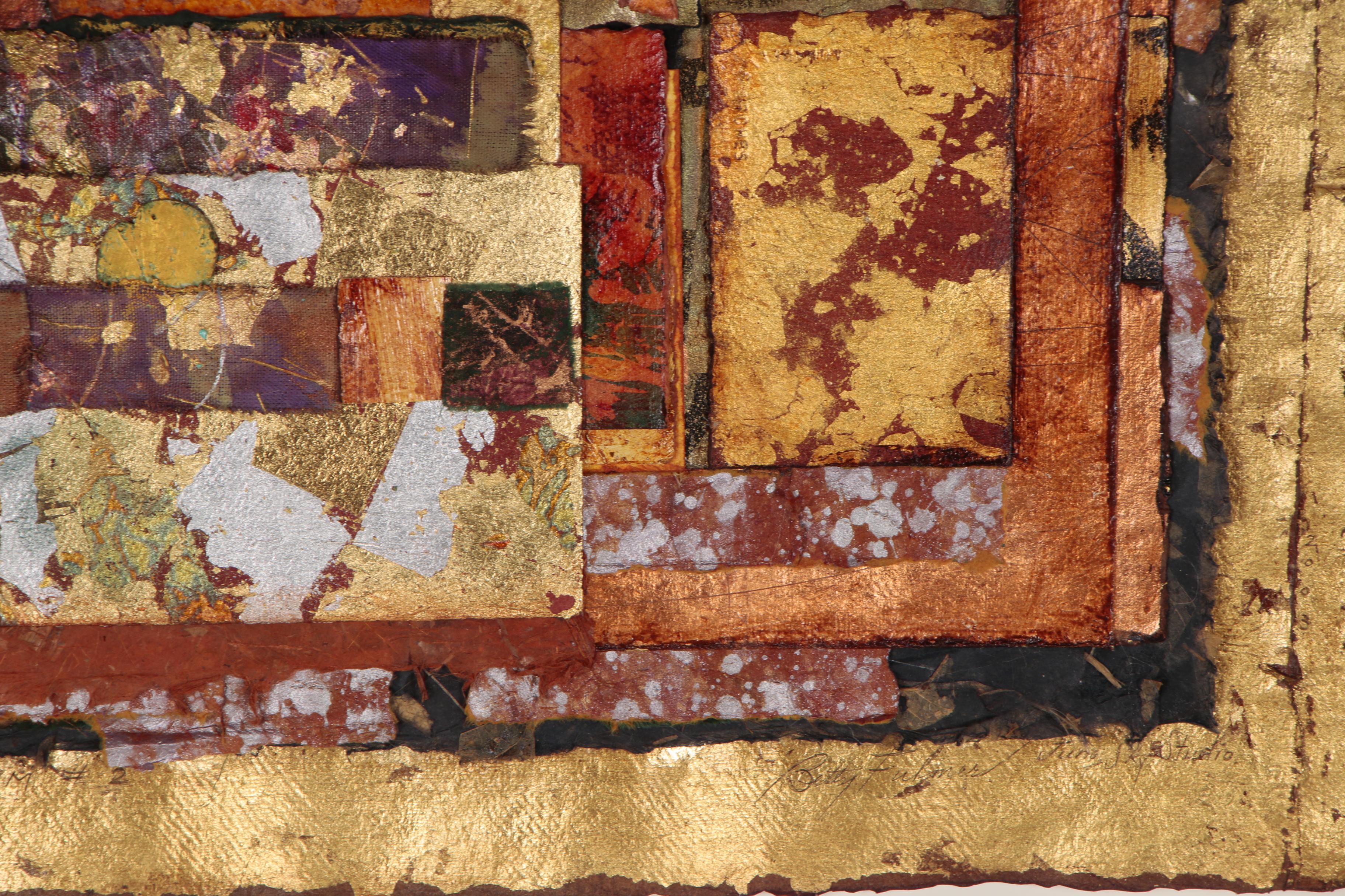 Betty Fulmer Mixed Media Composition "Edge of the Forest", Late 20th Century