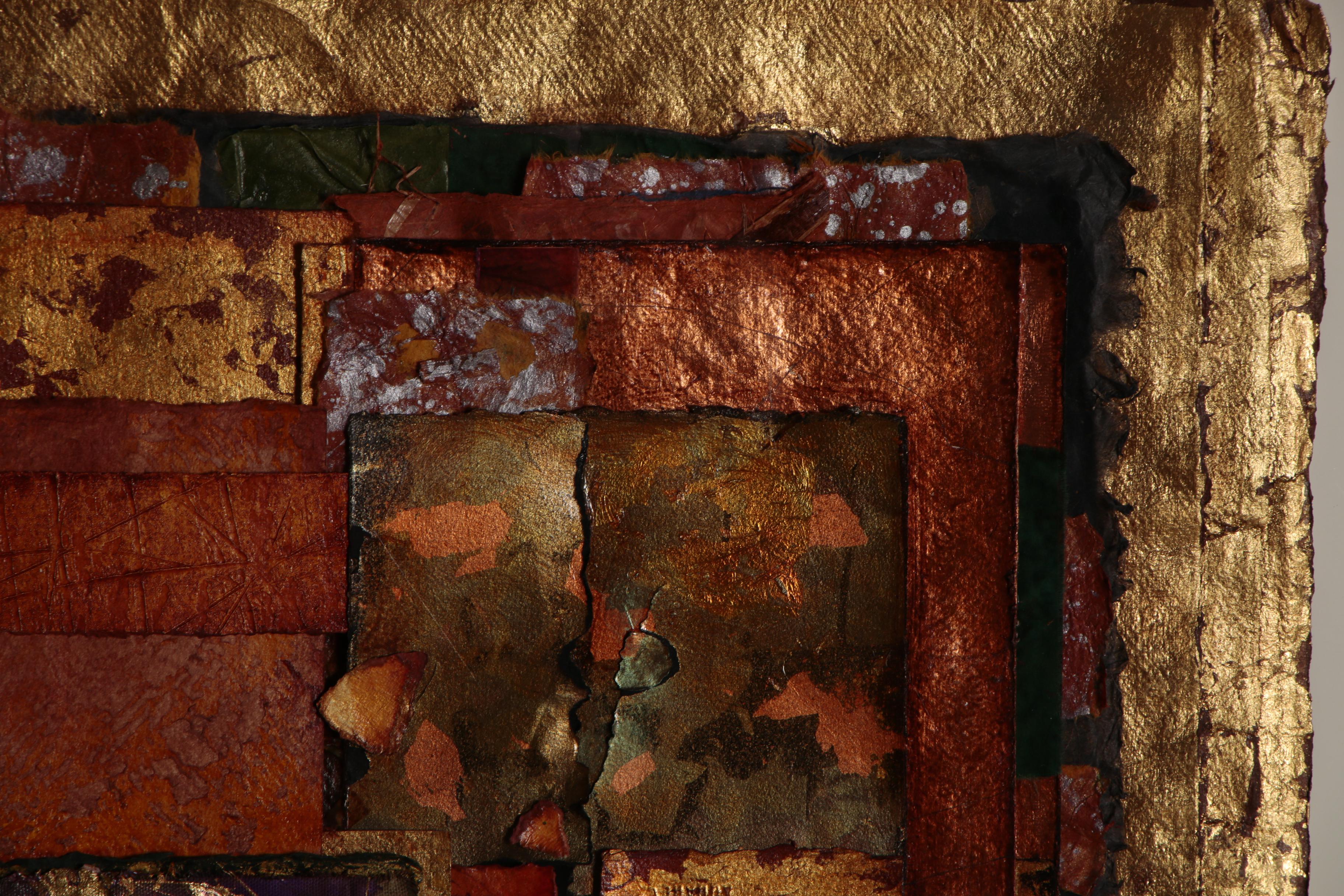 Betty Fulmer Mixed Media Composition "Edge of the Forest", Late 20th Century