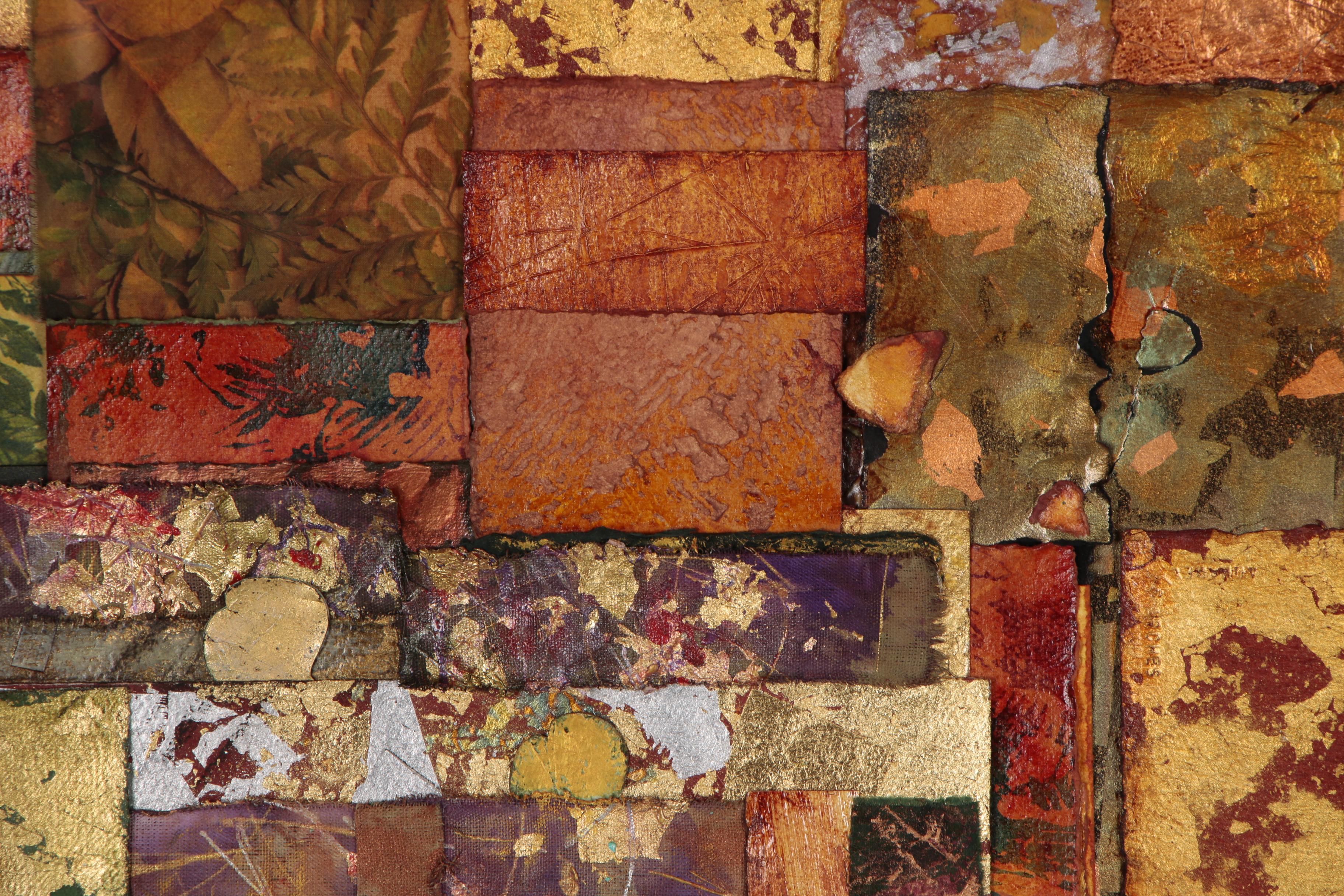 Betty Fulmer Mixed Media Composition "Edge of the Forest", Late 20th Century