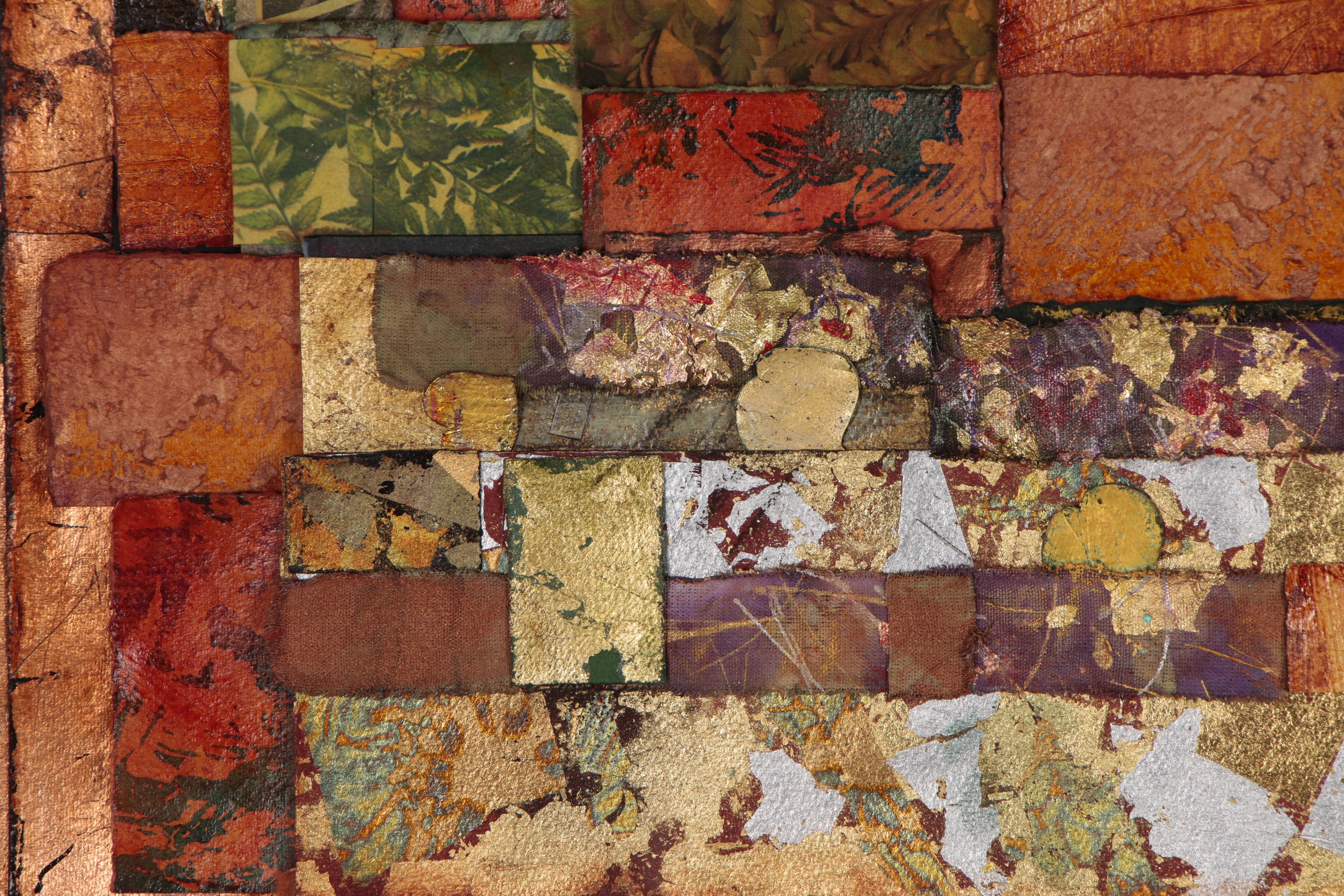 Betty Fulmer Mixed Media Composition "Edge of the Forest", Late 20th Century