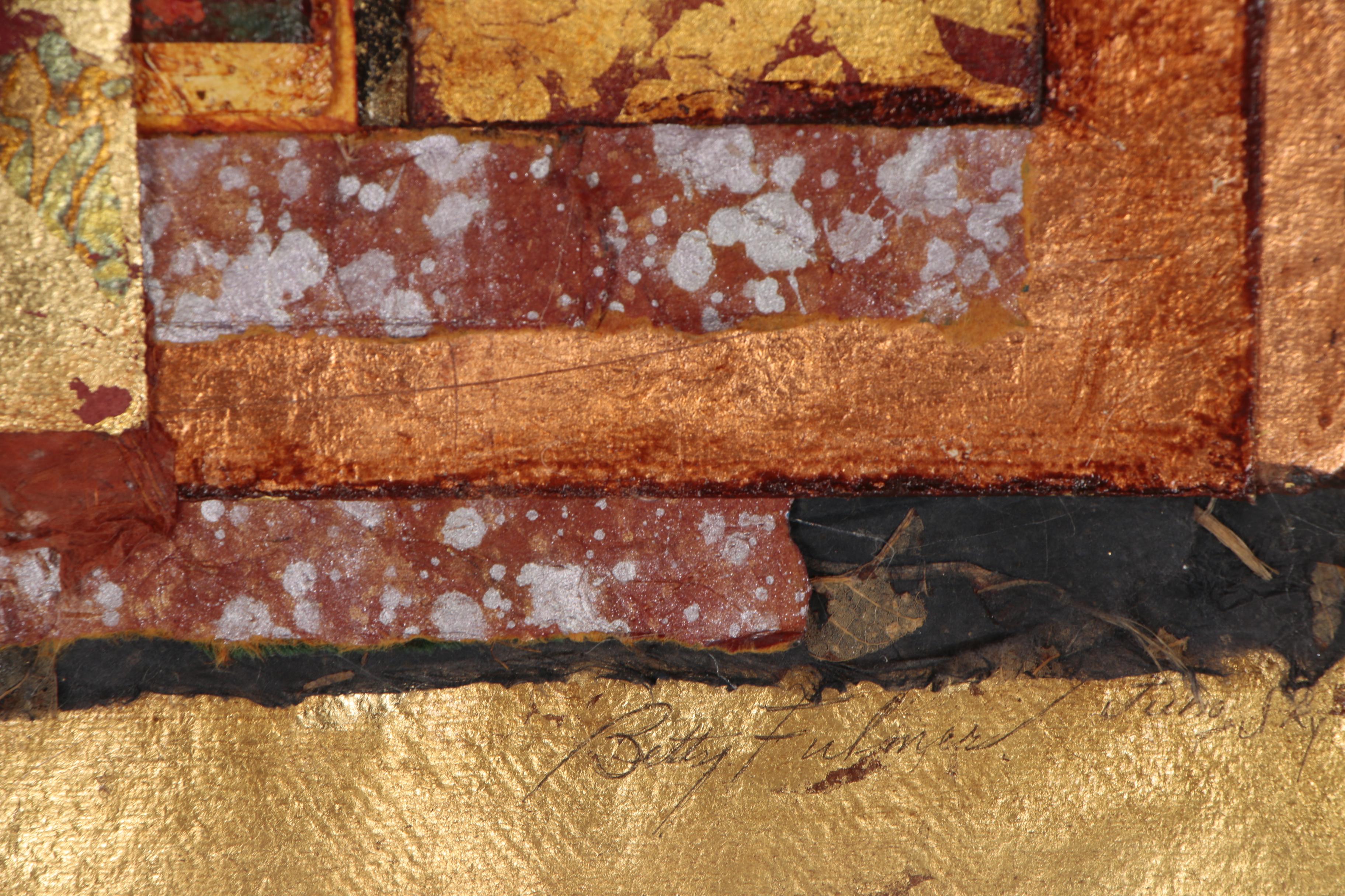 Betty Fulmer Mixed Media Composition "Edge of the Forest", Late 20th Century