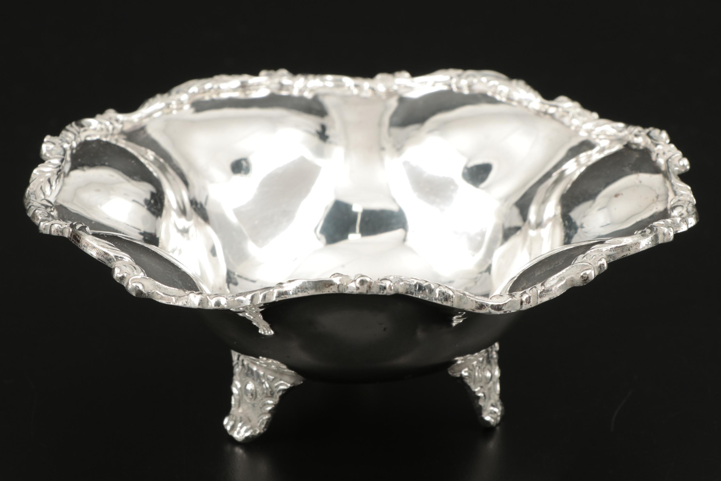 Webster Sterling Silver Porringer Bowl and Mexican 925 Silver Candy Dishes