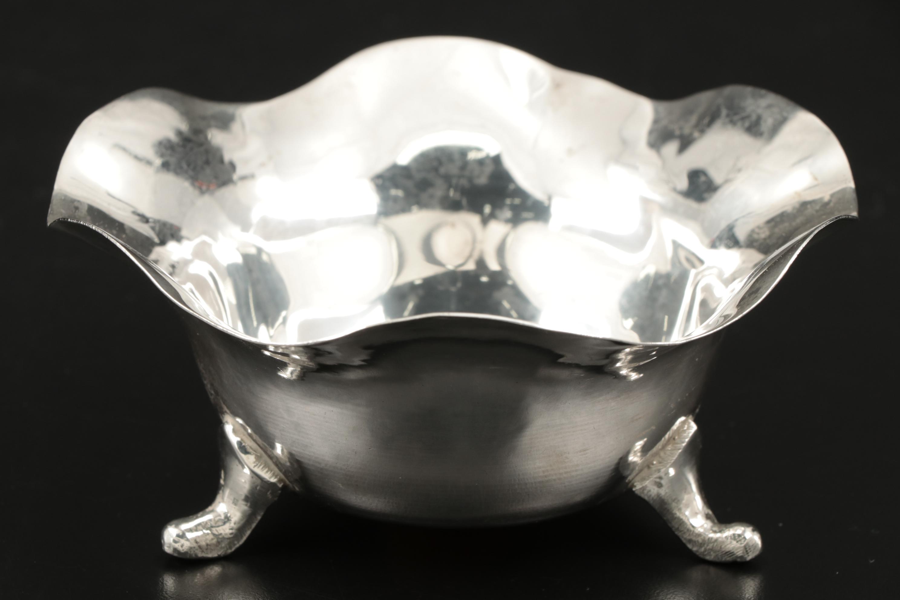 Webster Sterling Silver Porringer Bowl and Mexican 925 Silver Candy Dishes